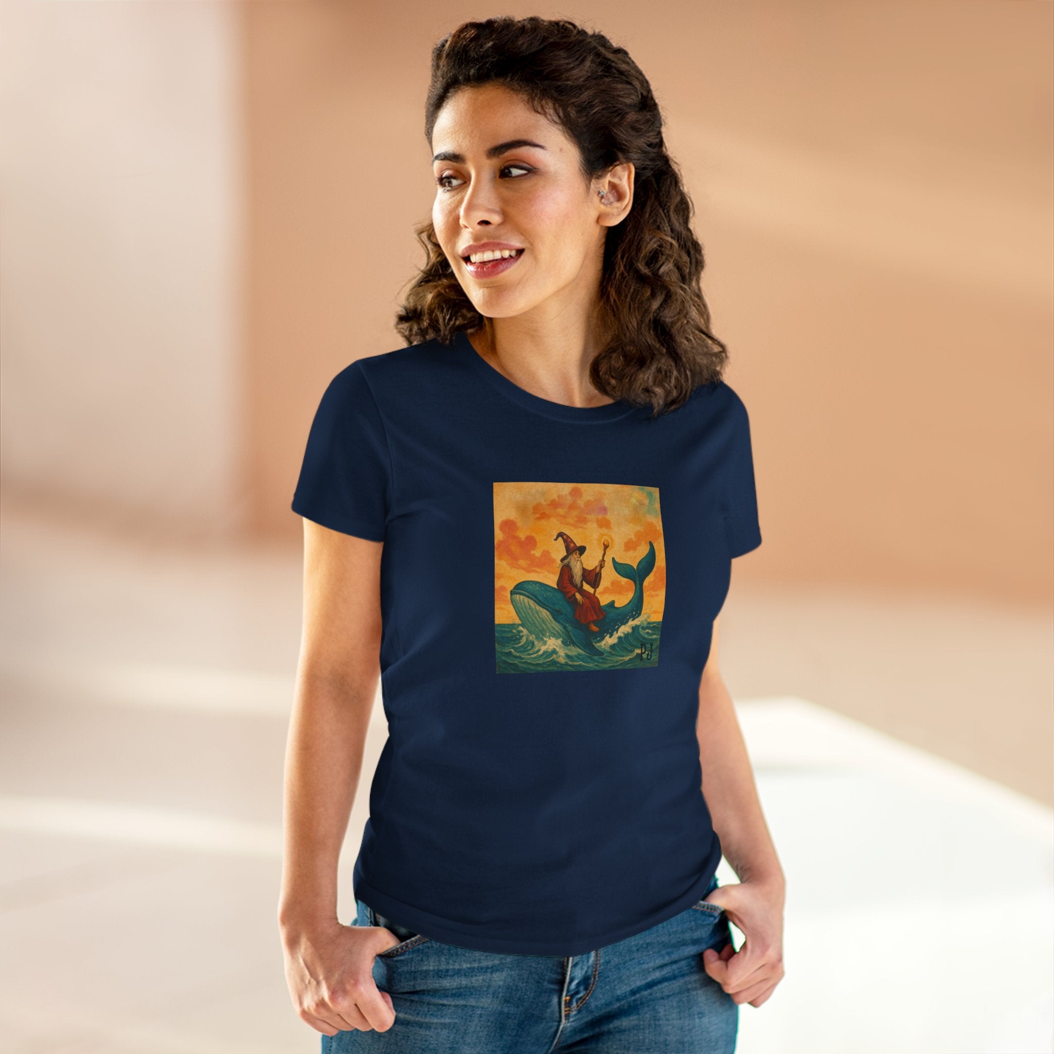 Wizard on a Whale Graphic Tee – maybe the PJ Yellow Ledbetter Fan Club T-Shirt