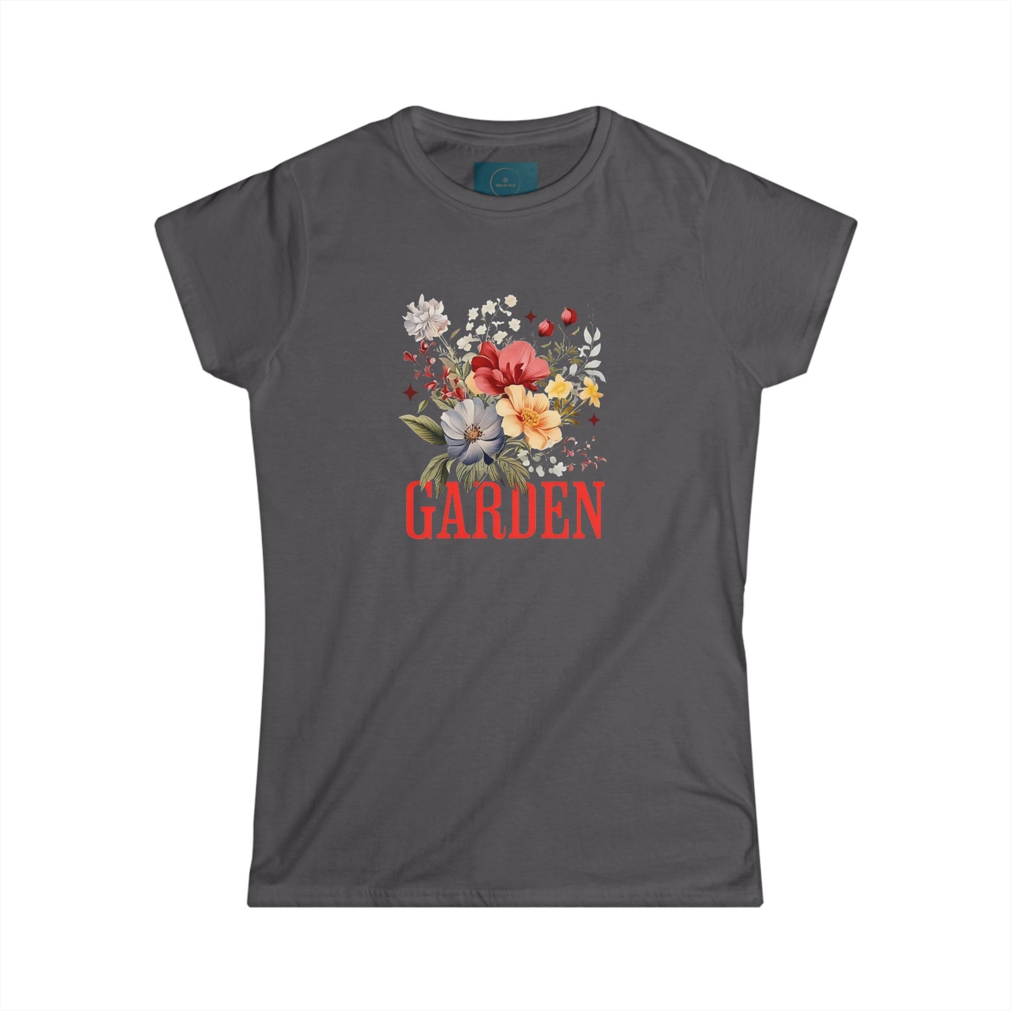 Garden Floral Women's Softstyle T Shirt | Botanical Graphic Tee for Nature Lovers