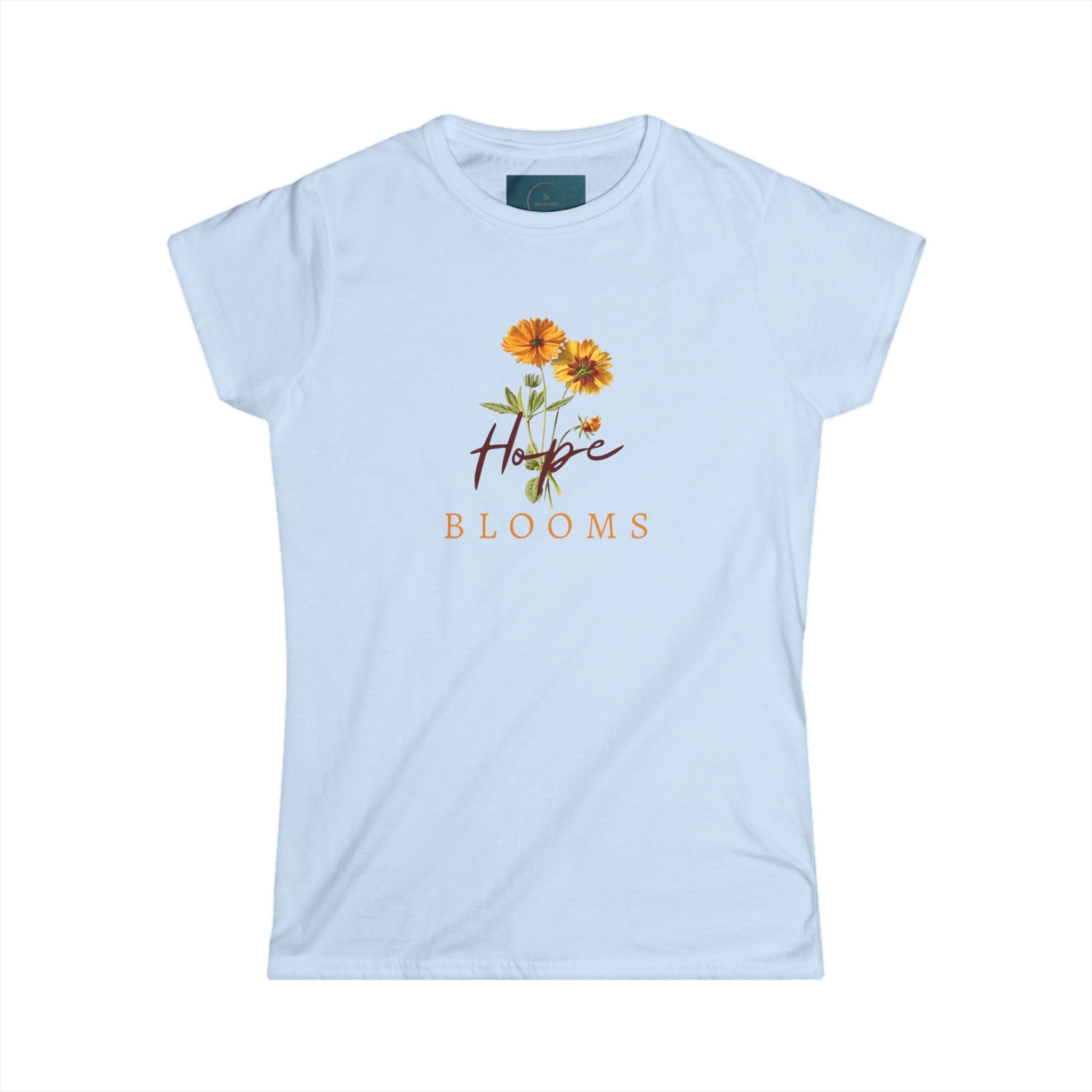 🌼 "Hope Blooms" Floral T-Shirt for Women – Inspirational Comfort Tee & Perfect Gift