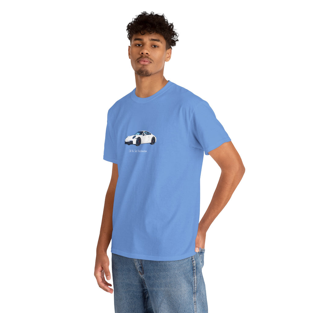 Porsche 'Oh no set destination' Tee – Stylish & Unique Cotton t-shirt