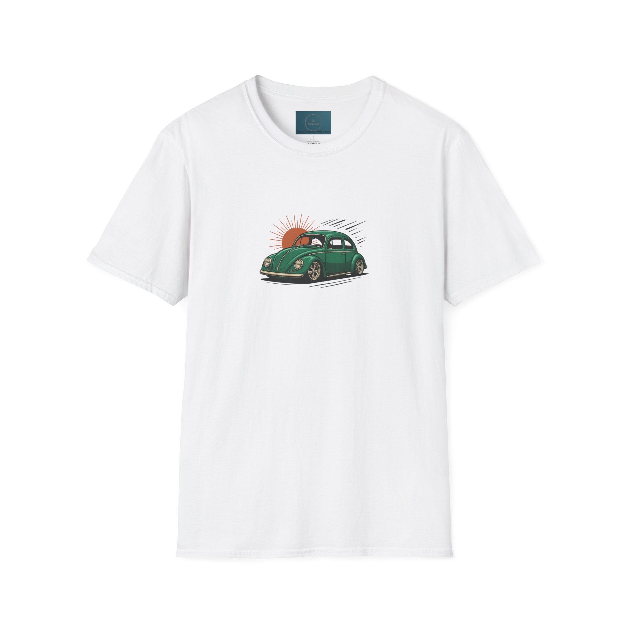 Cal-Look VW Beetle Sunset T-Shirt – Retro Unisex Summer Tee