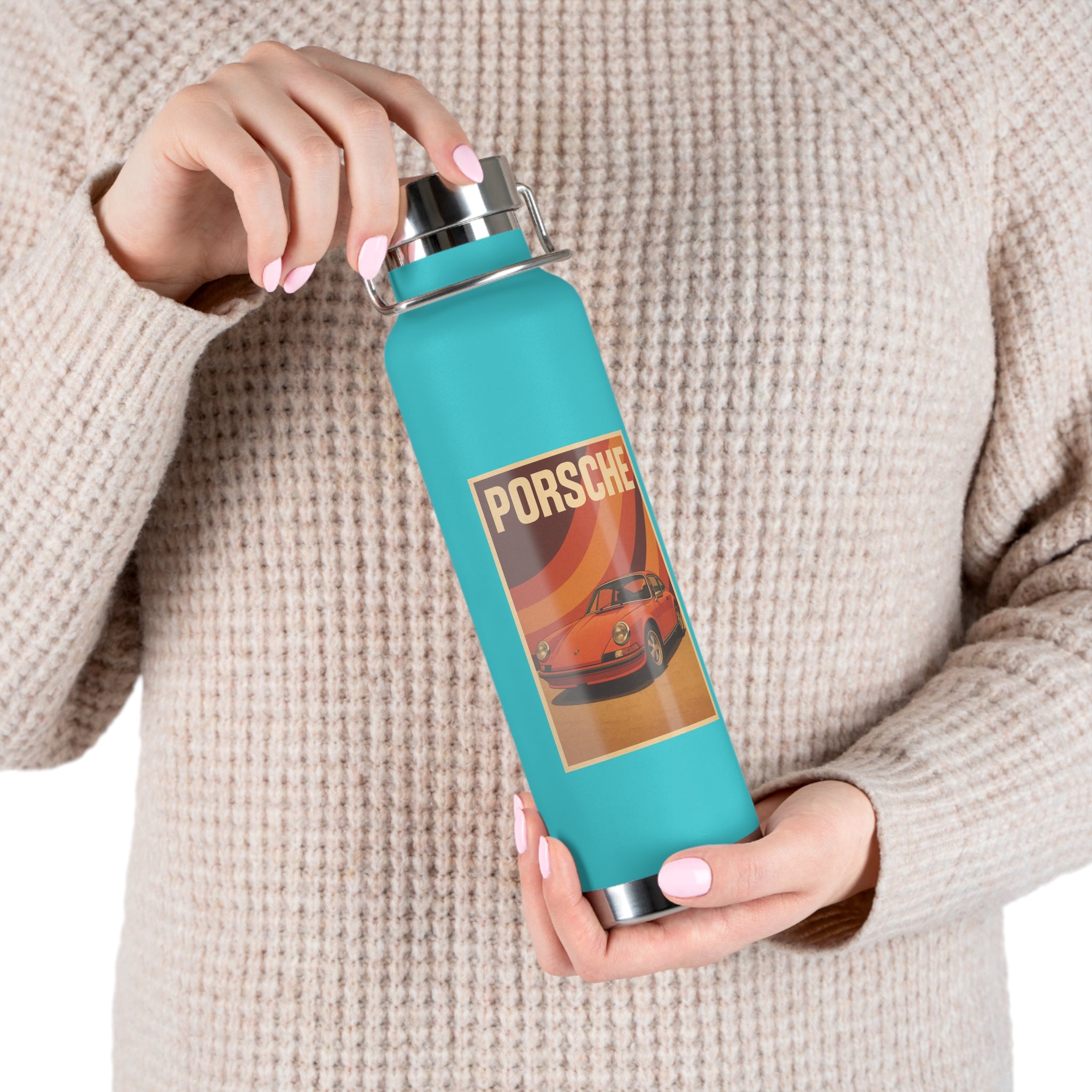 22 oz Copper-Insulated Porsche 911 Water Bottle – Vacuum Steel