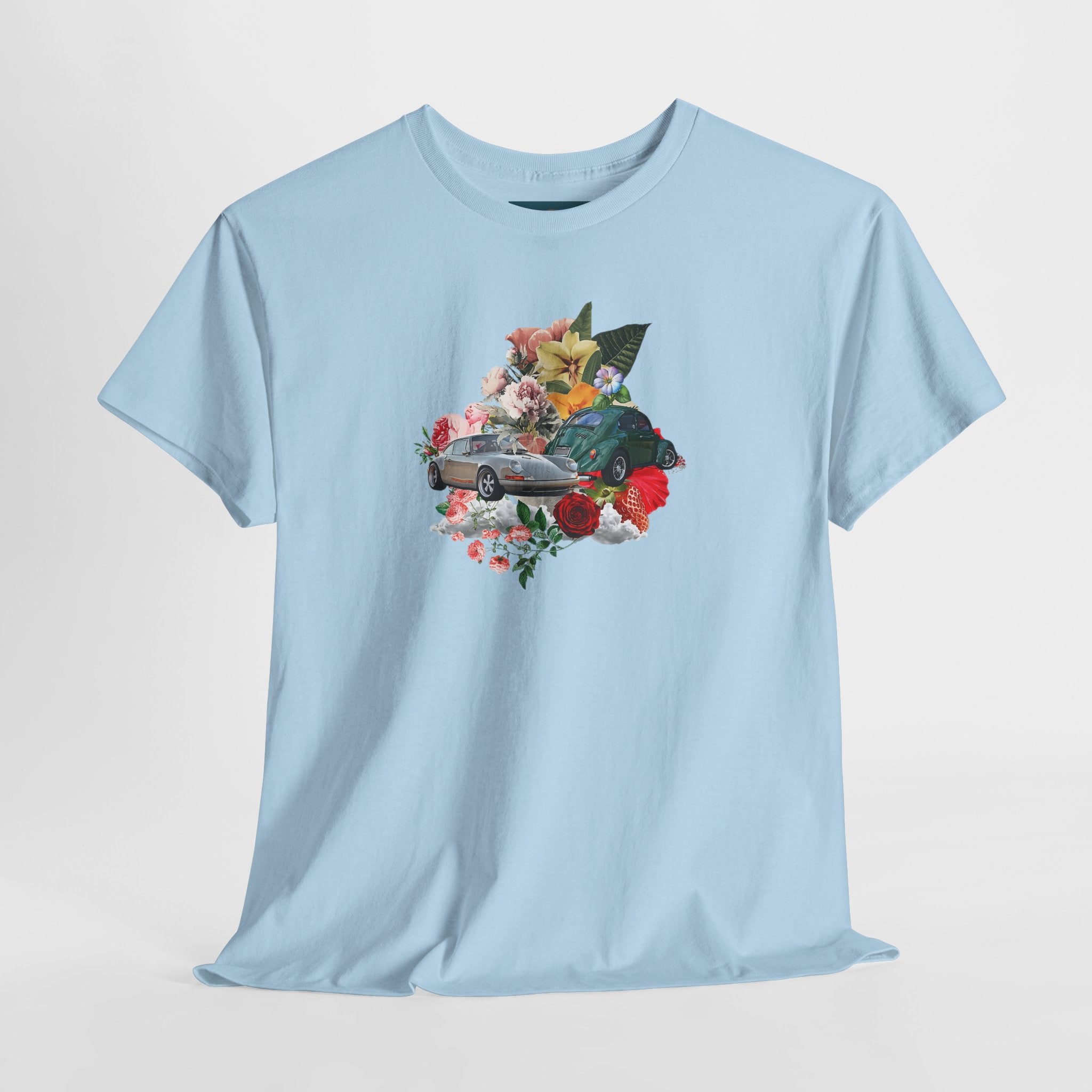 Floral Classic Car T-Shirt | Unisex Retro Graphic Tee