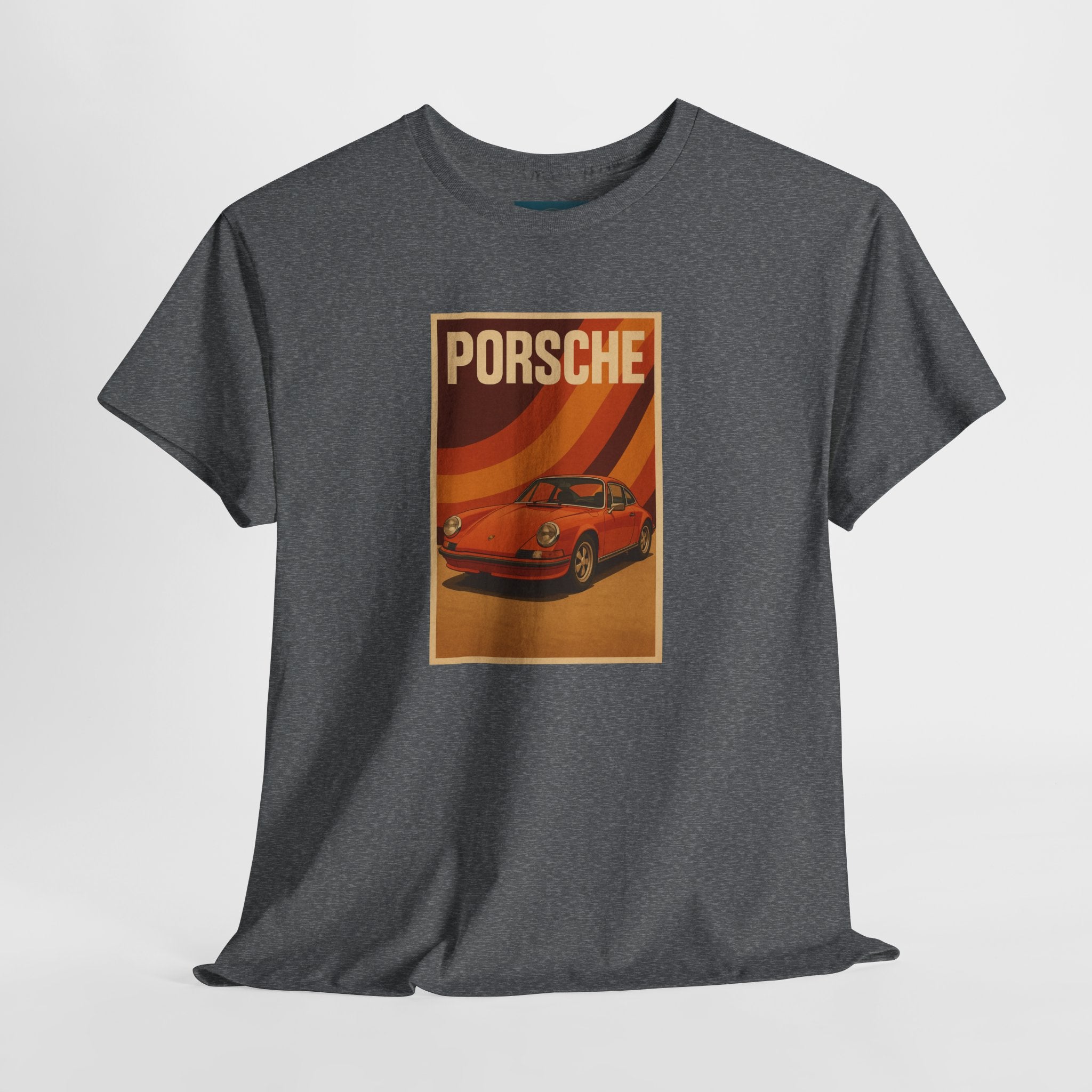 Unisex Cotton T Shirt / 1970s style Porsche 911 print