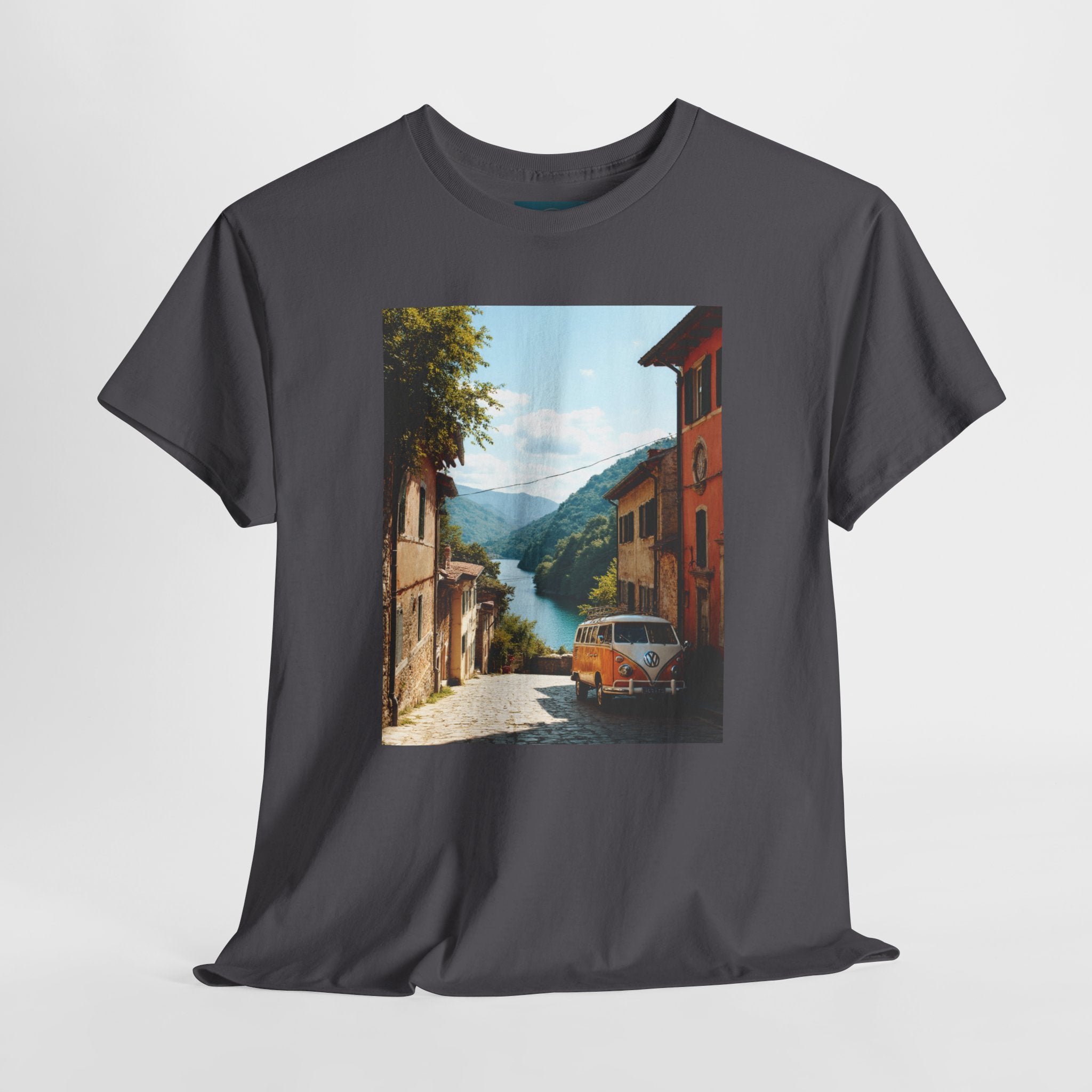 Retro VW Bus T‑Shirt – Unisex Cotton Photo Print Tee for VW Lovers