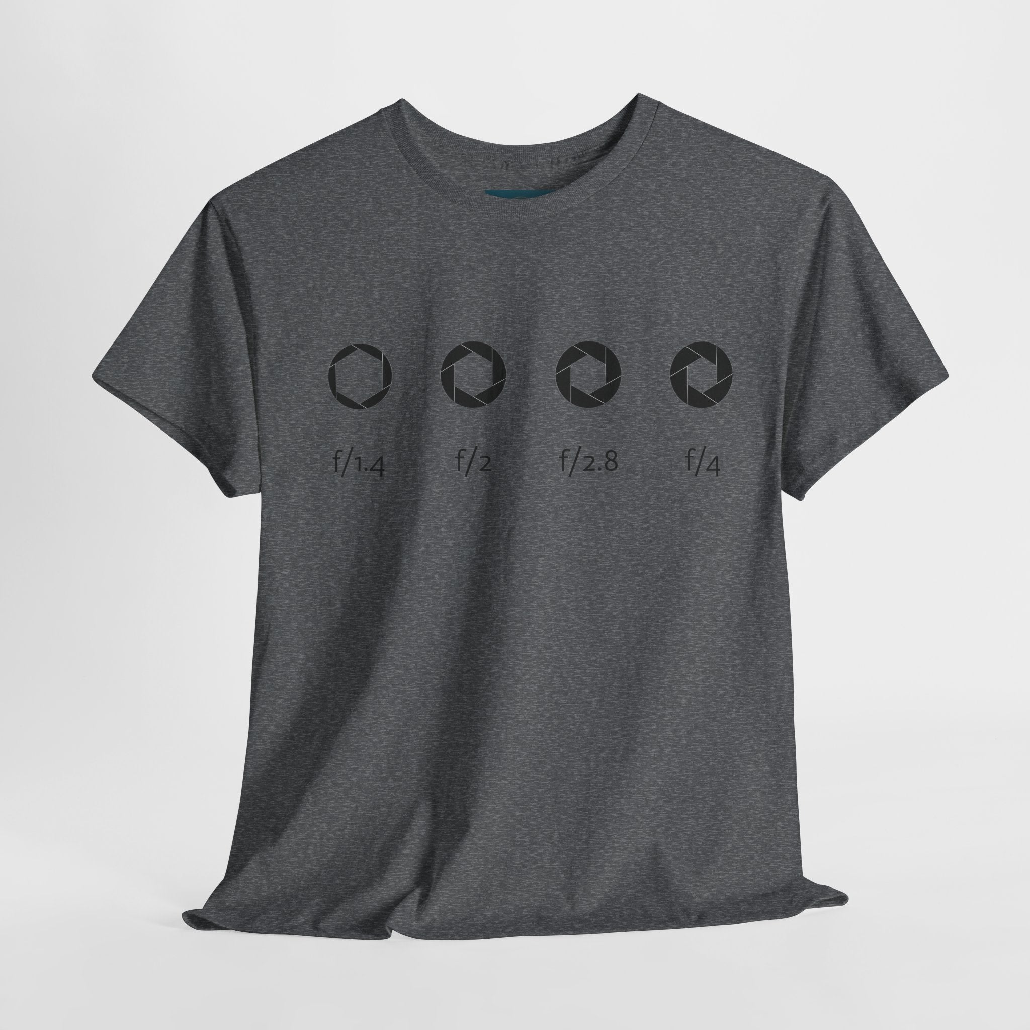 Camera Aperture Graphic Tee – Unisex Heavy Cotton Photography Shirt