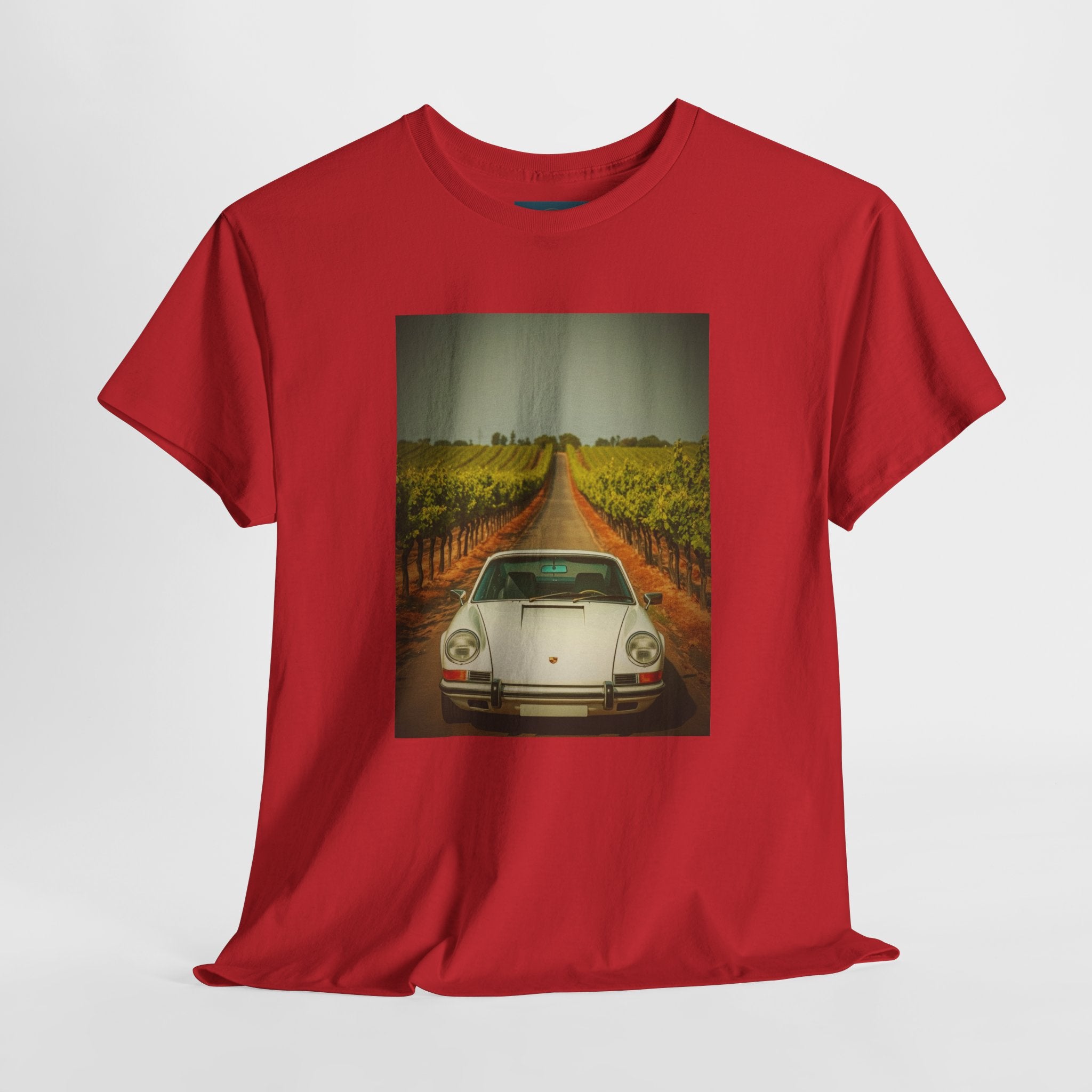 Unisex Porsche 911 Print T‑Shirt – Cotton Tee for Car Enthusiasts