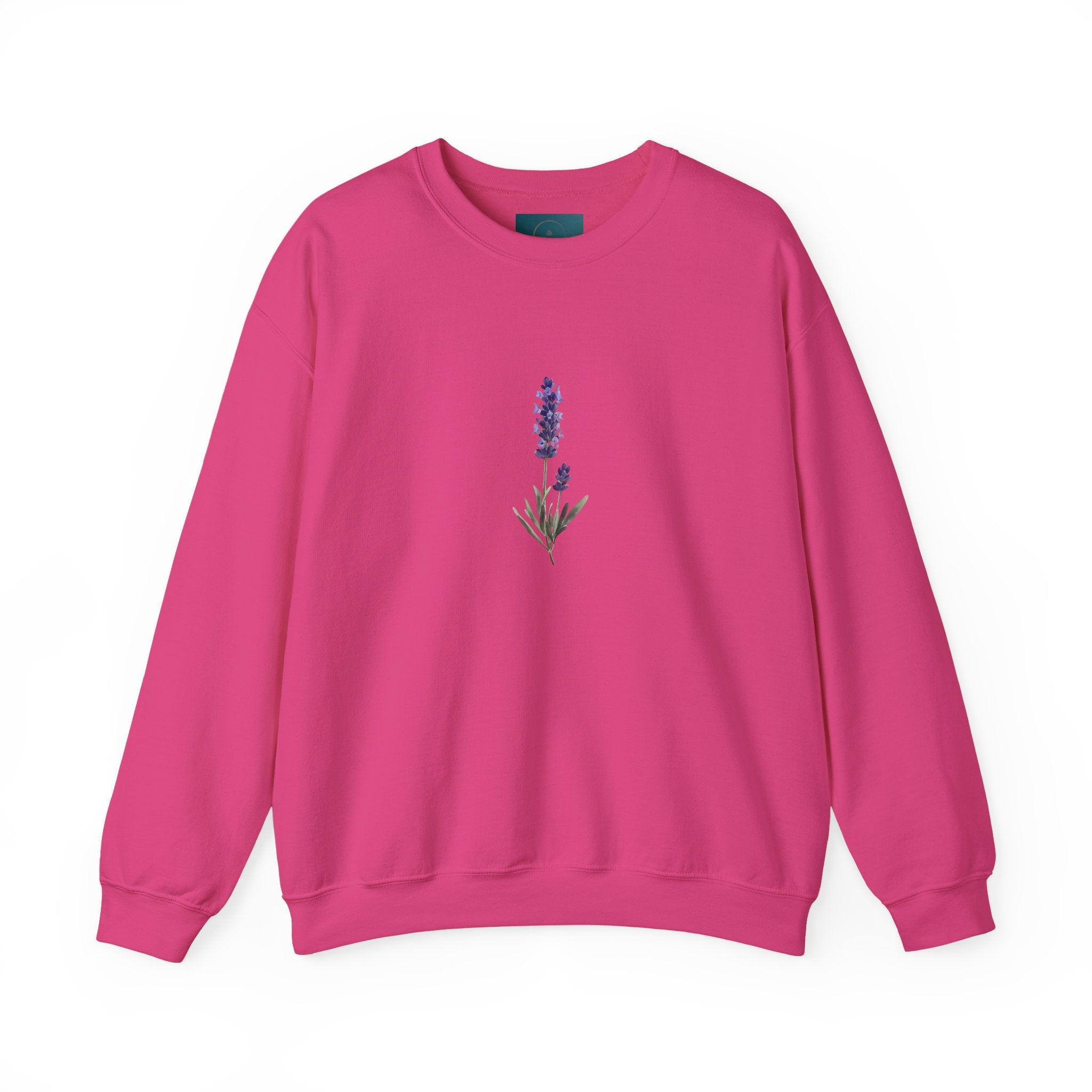 Lavender Bloom Crewneck Sweatshirt – Cozy Unisex Floral Sweatshirt