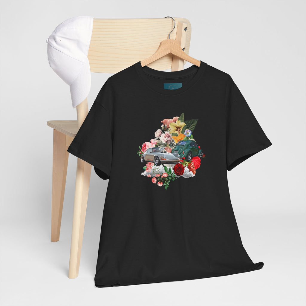 Floral Classic Car T-Shirt | Unisex Retro Graphic Tee