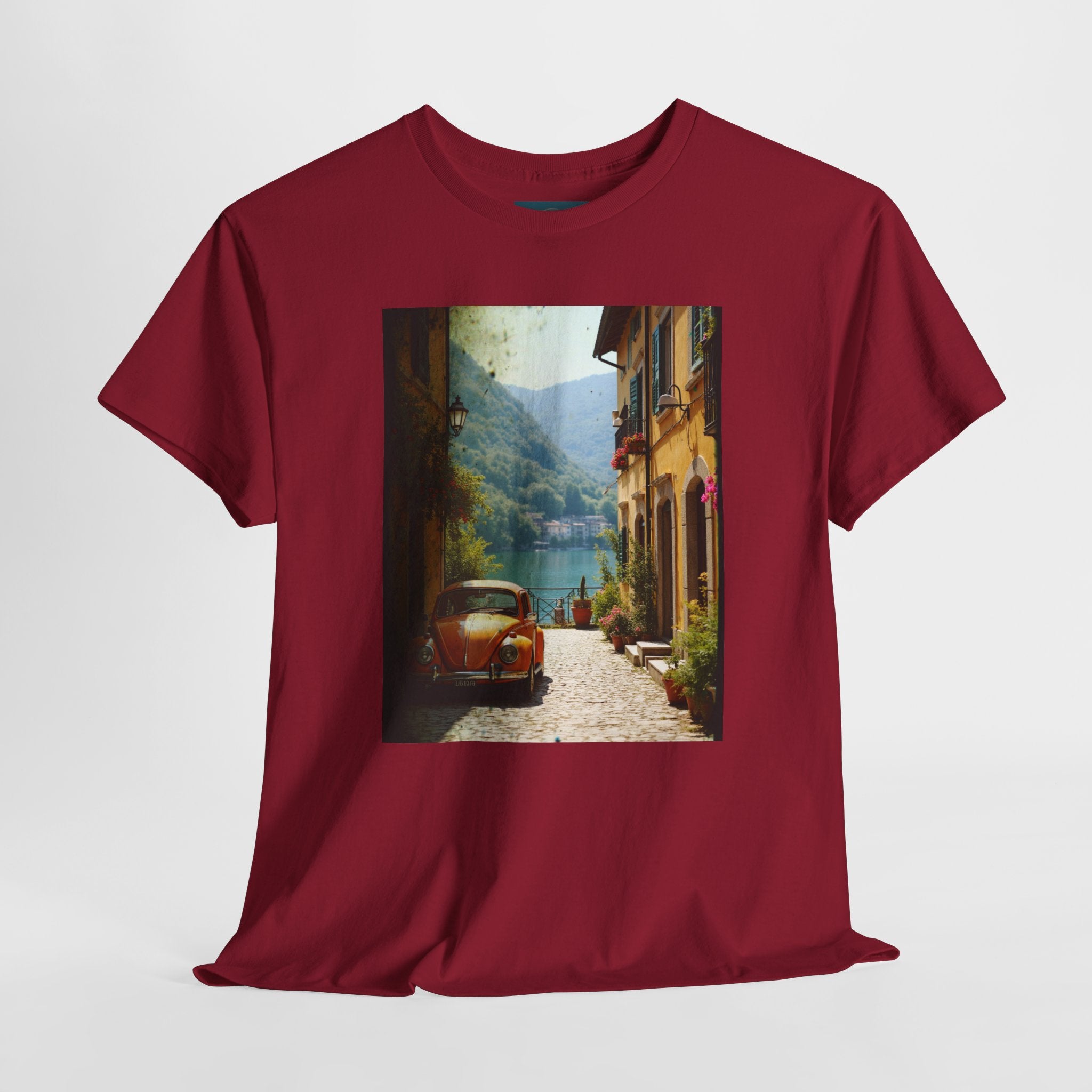Retro VW Beetle T‑Shirt – Graphic Cotton Tee for Car Lovers
