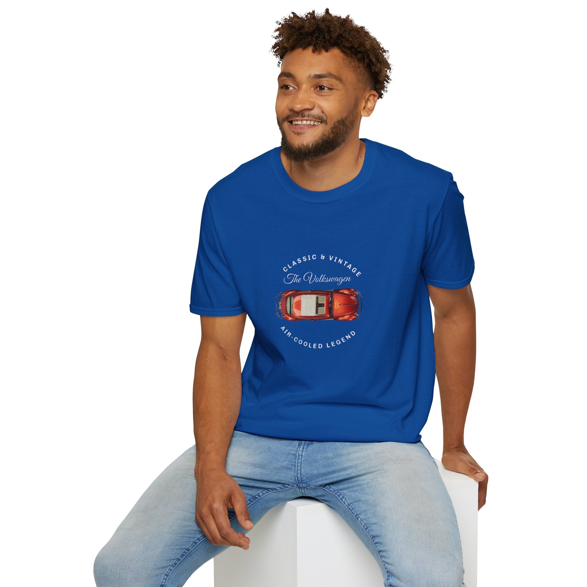 VW Beetle Graphic Tee – Softstyle Unisex T-Shirt, Car Enthusiast Gift, Casual Automotive Apparel