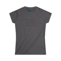 Gray t-shirt with text on a white background