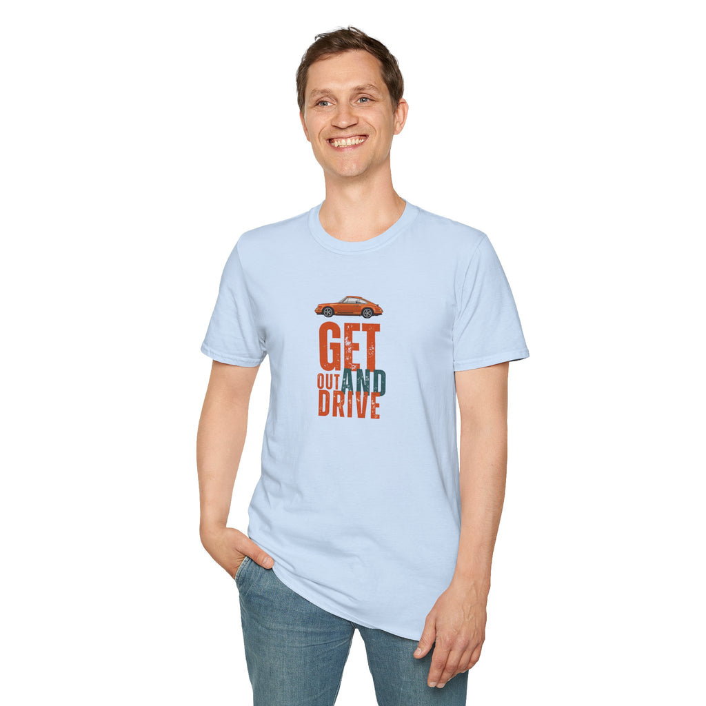 'Get Out and Drive' T-Shirt — Vintage style Car Graphic Tee