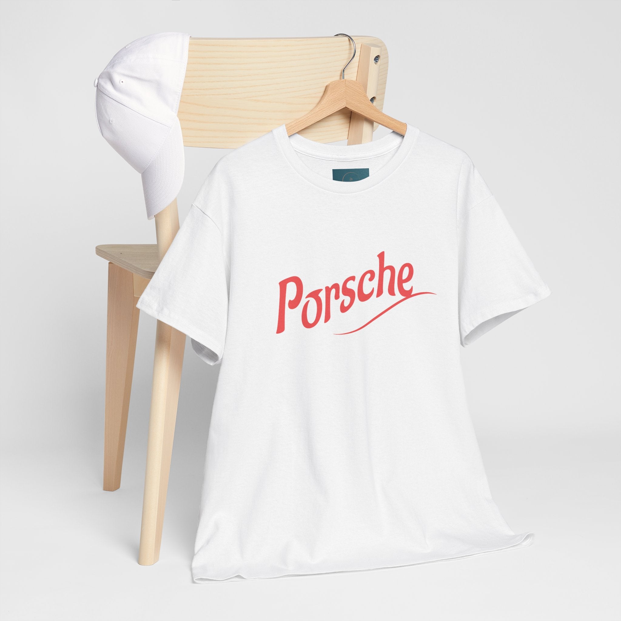 Porsche Vintage Design Tee – Unisex Heavy Cotton Car Enthusiast Shirt