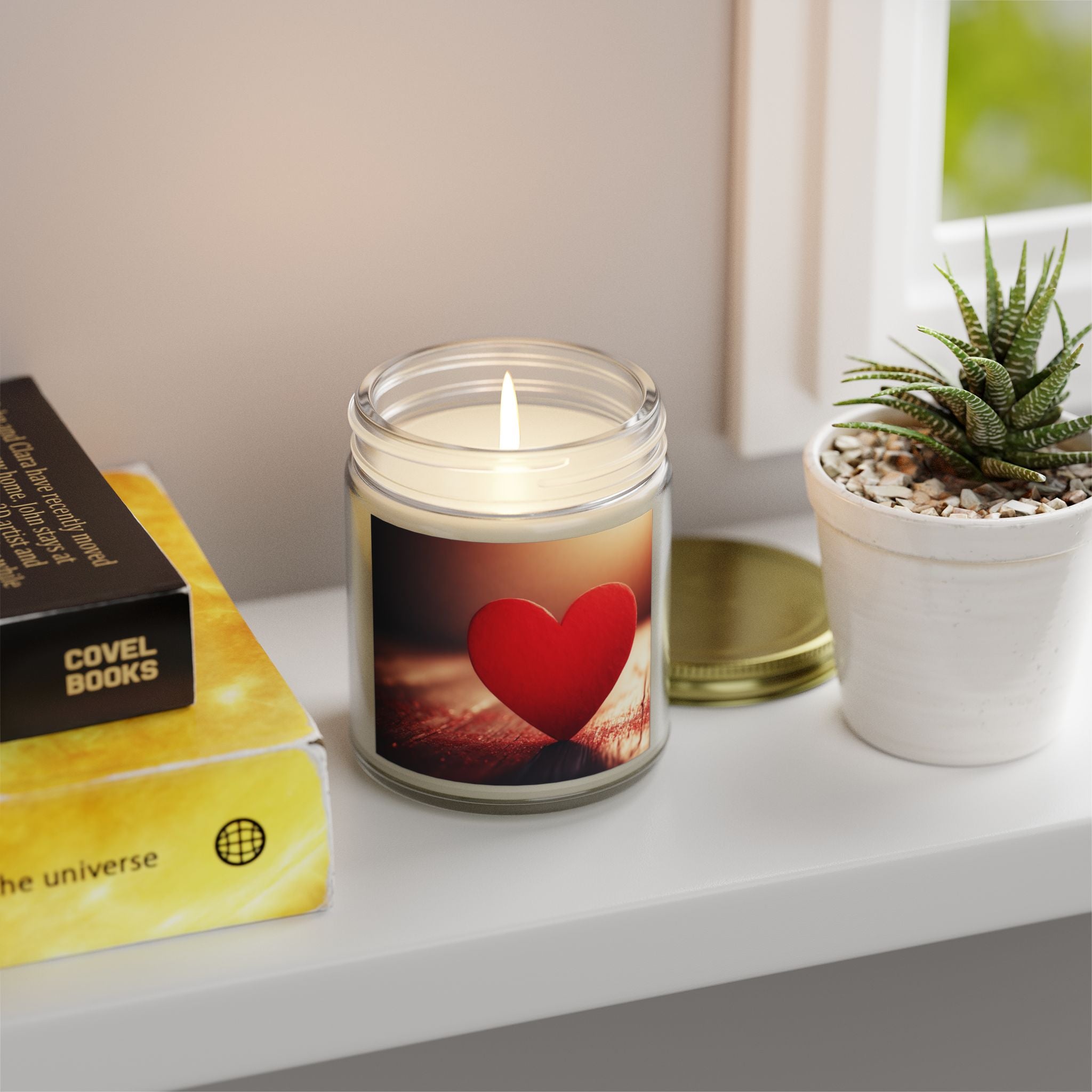 Heartfelt Scented Candles – Coconut & Apricot Wax Romantic Gifts & Home Decor
