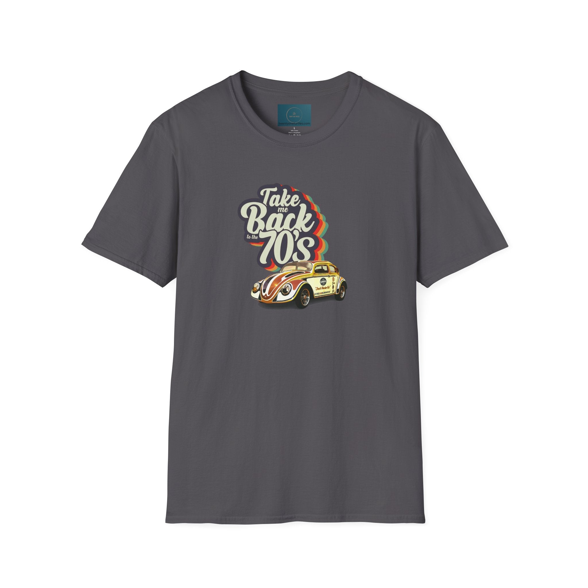 Retro 70s Beetle T-Shirt | Unisex Inch Pincher VW Tee