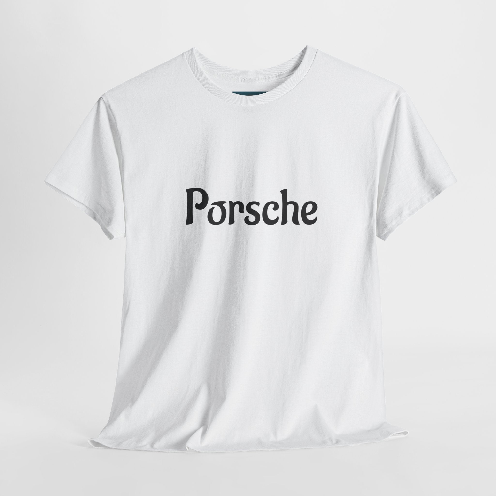 Unisex Porsche Script Tee – Casual Shirt for Car Enthusiasts