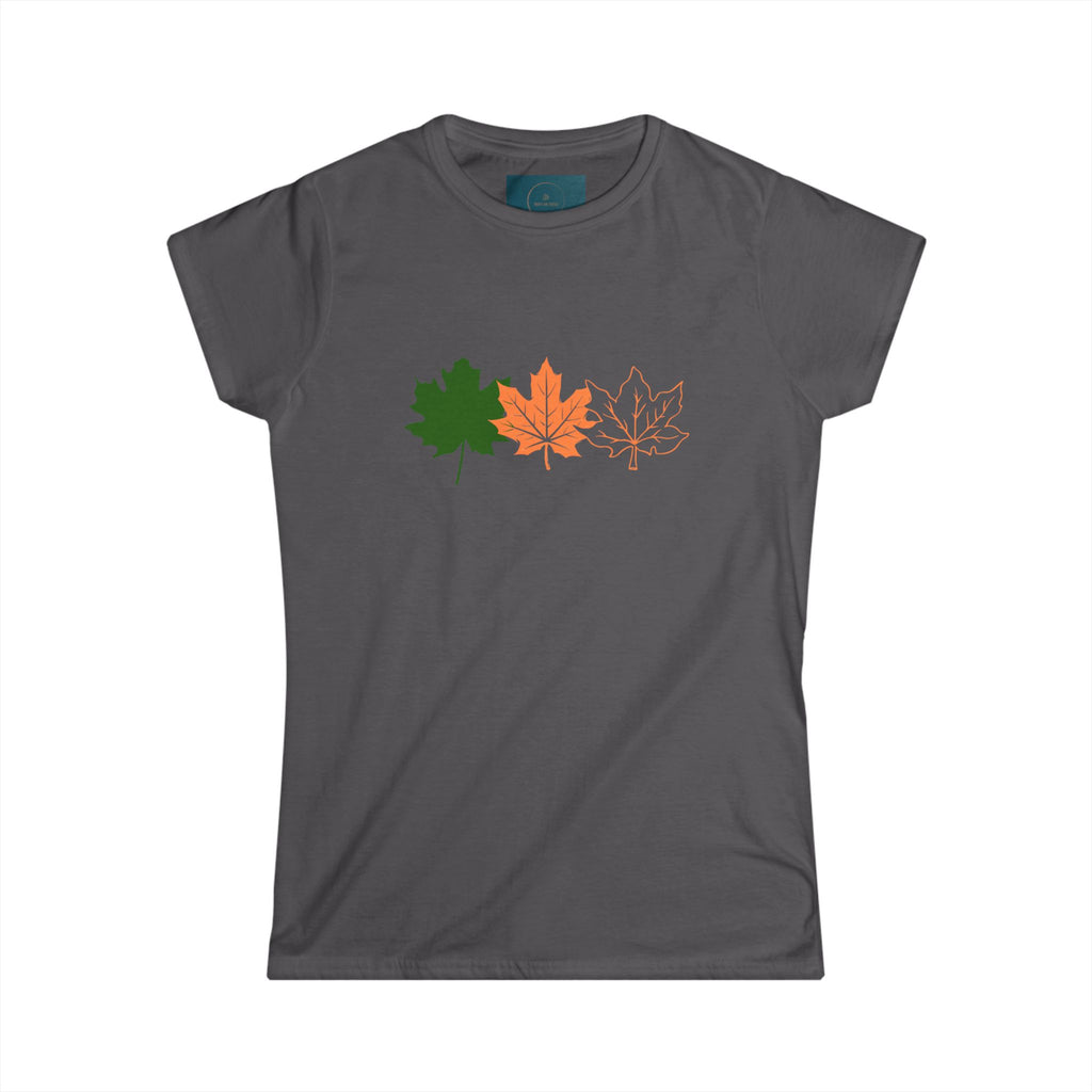 Autumn Leaves Women's Tee – Fall Shirt, Cozy Top, Nature Gift