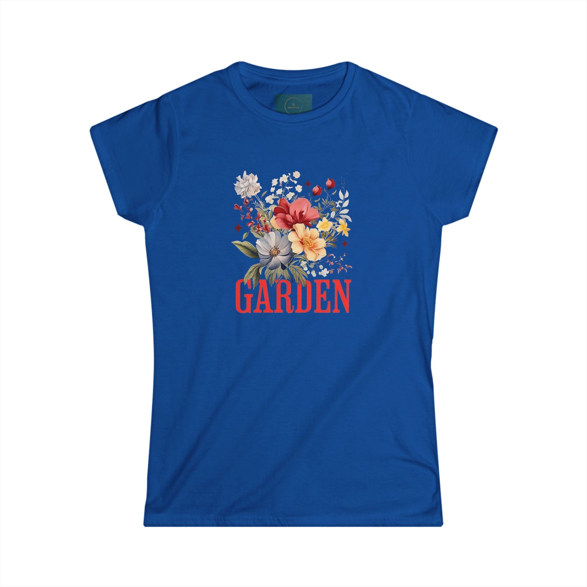 Garden Floral Women's Softstyle T Shirt | Botanical Graphic Tee for Nature Lovers