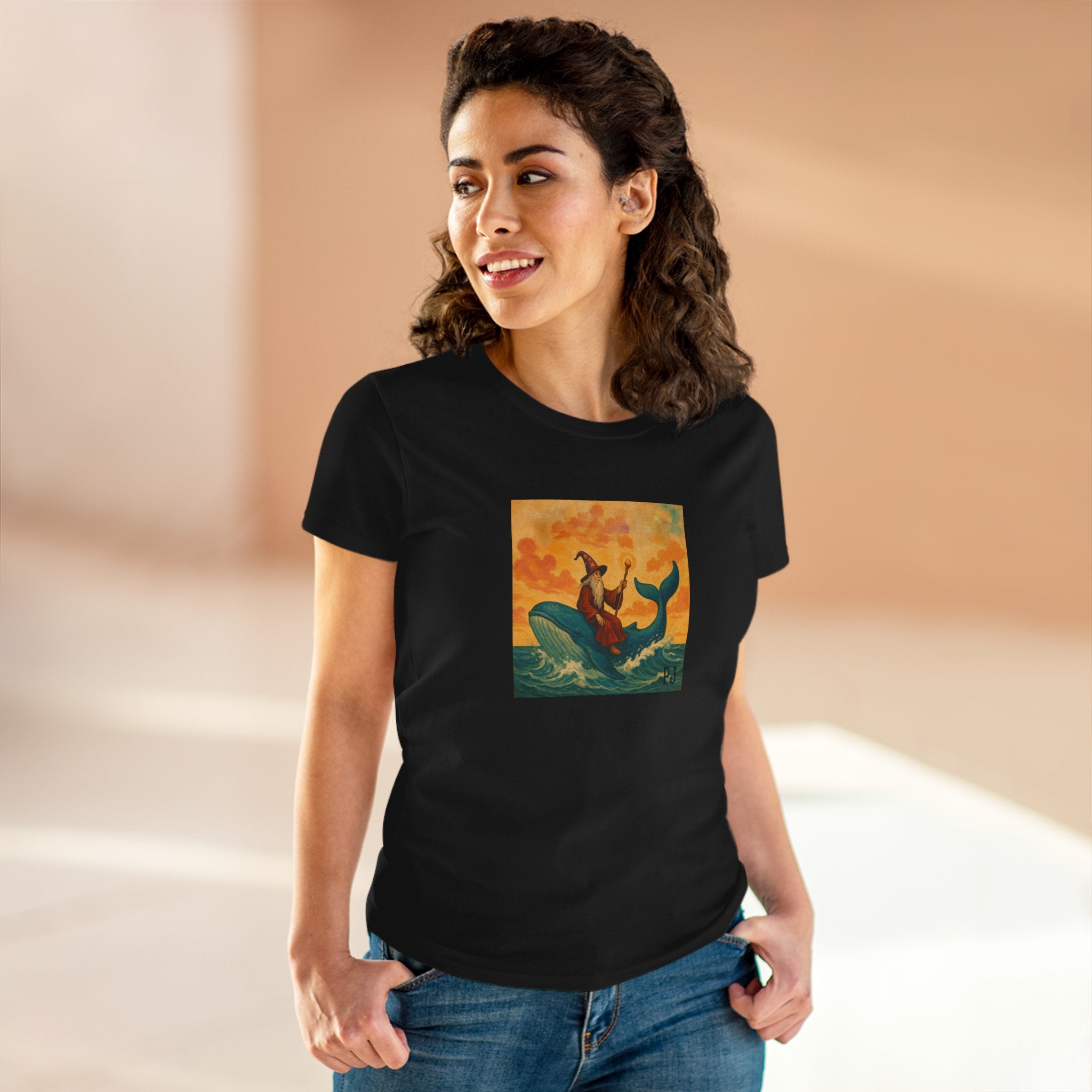 Wizard on a Whale Graphic Tee – maybe the PJ Yellow Ledbetter Fan Club T-Shirt