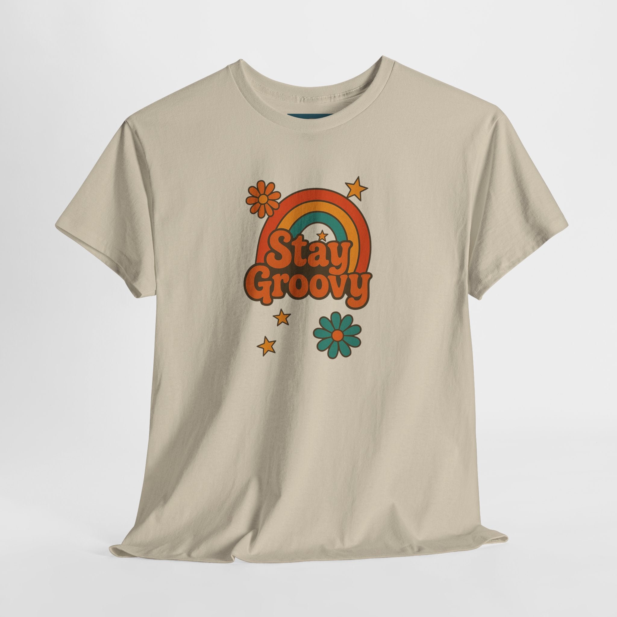 Stay Groovy 1970s Retro Tee – Vintage Graphic Shirt