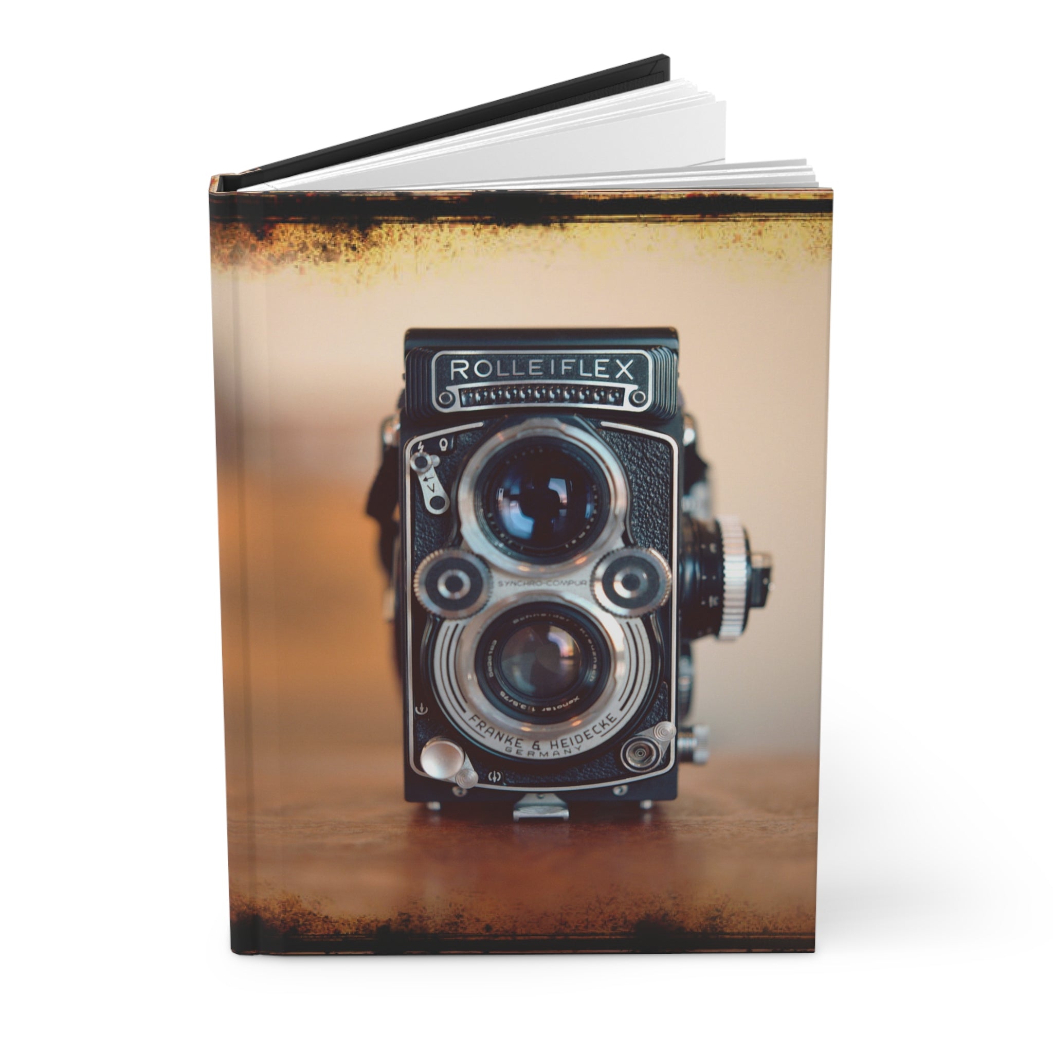 Vintage Camera Hardcover Lined Journal - Rolleiflex Camera Photograph