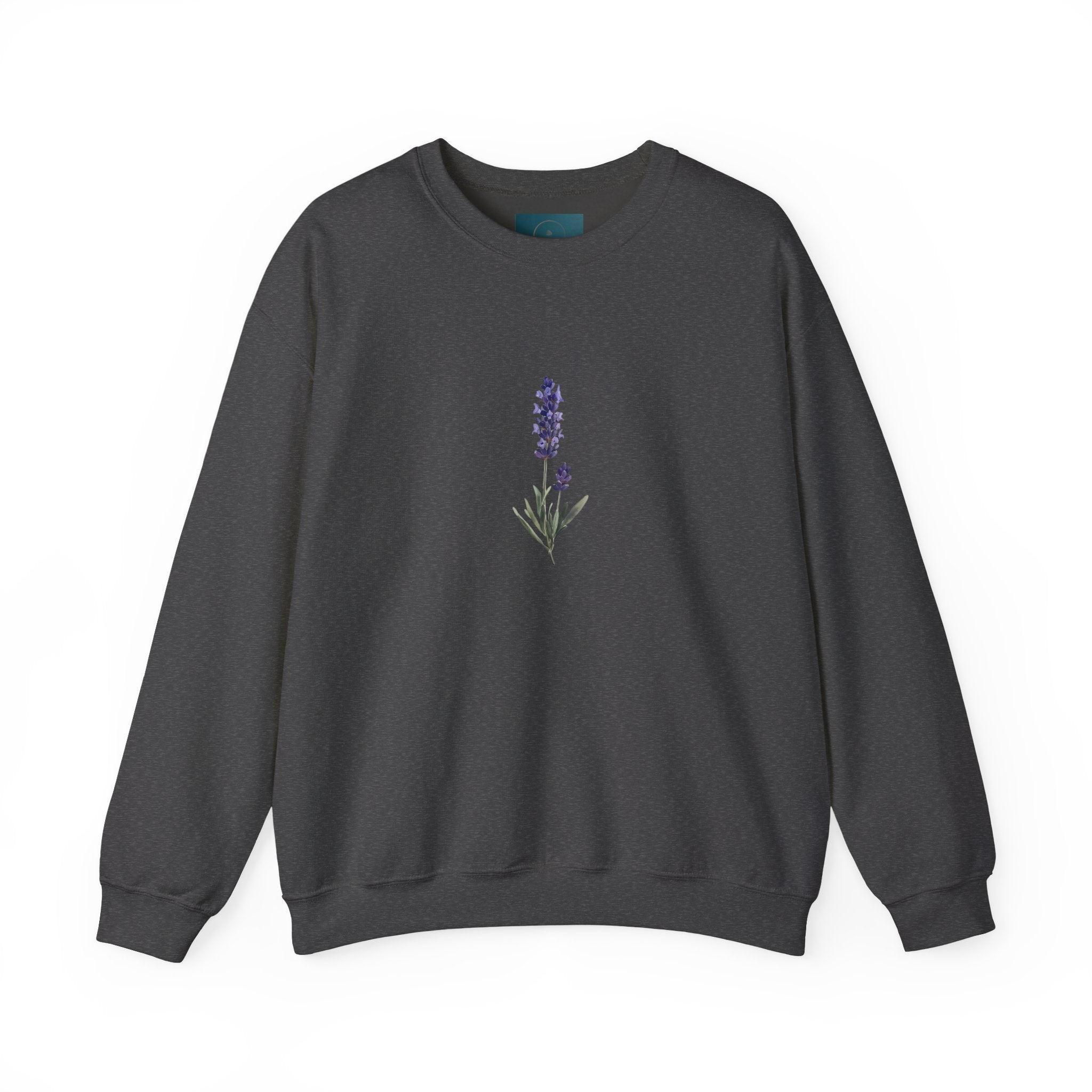 Lavender Bloom Crewneck Sweatshirt – Cozy Unisex Floral Sweatshirt