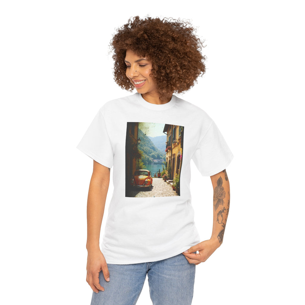 Retro VW Beetle T‑Shirt – Graphic Cotton Tee for Car Lovers