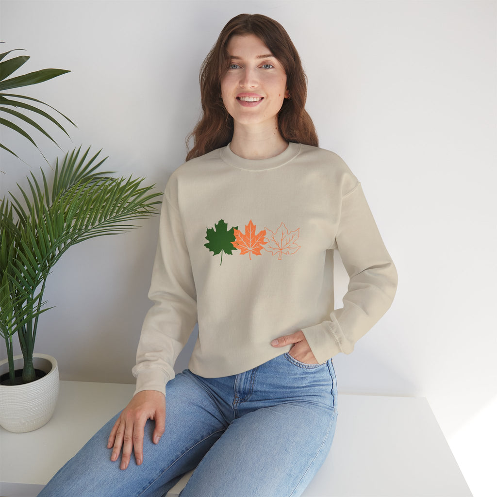 Autumn Leaves Crewneck Sweatshirt – Cozy Fall Sweatshirt for Men & Women | Perfect Gift for Nature Lovers