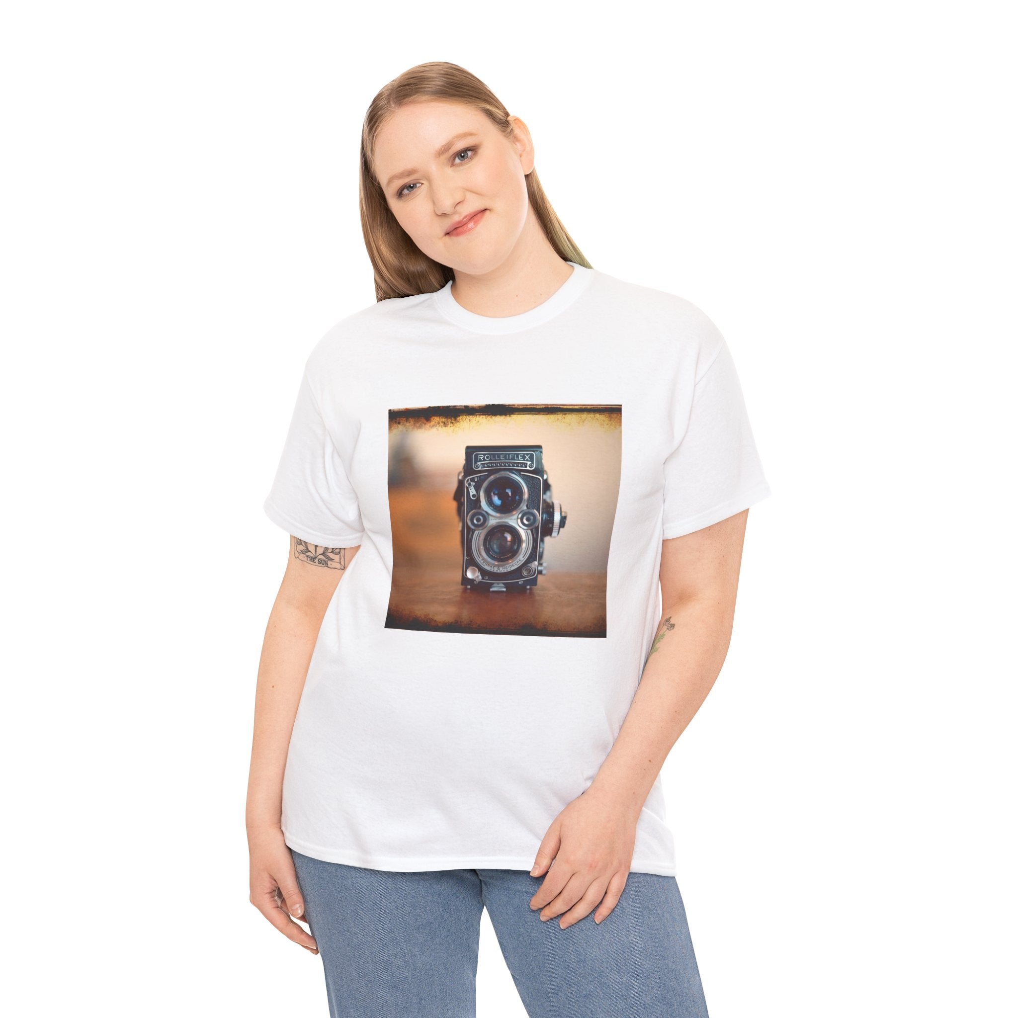 Vintage Camera T‑Shirt – Unisex Cotton Tee for Photography Lovers