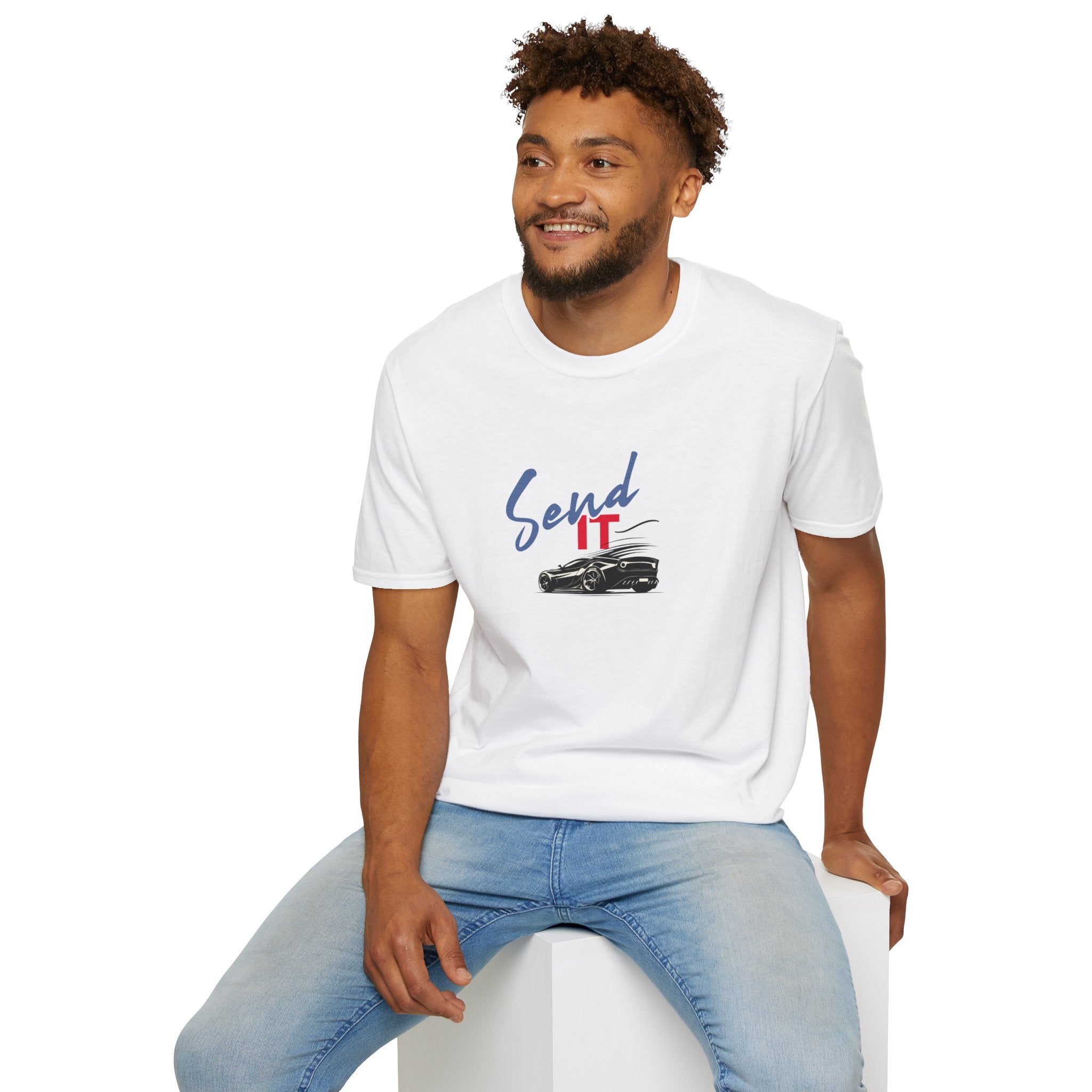"Send It" Graphic sports car Tee – Car Culture Graphic Shirt, Unisex Fit
