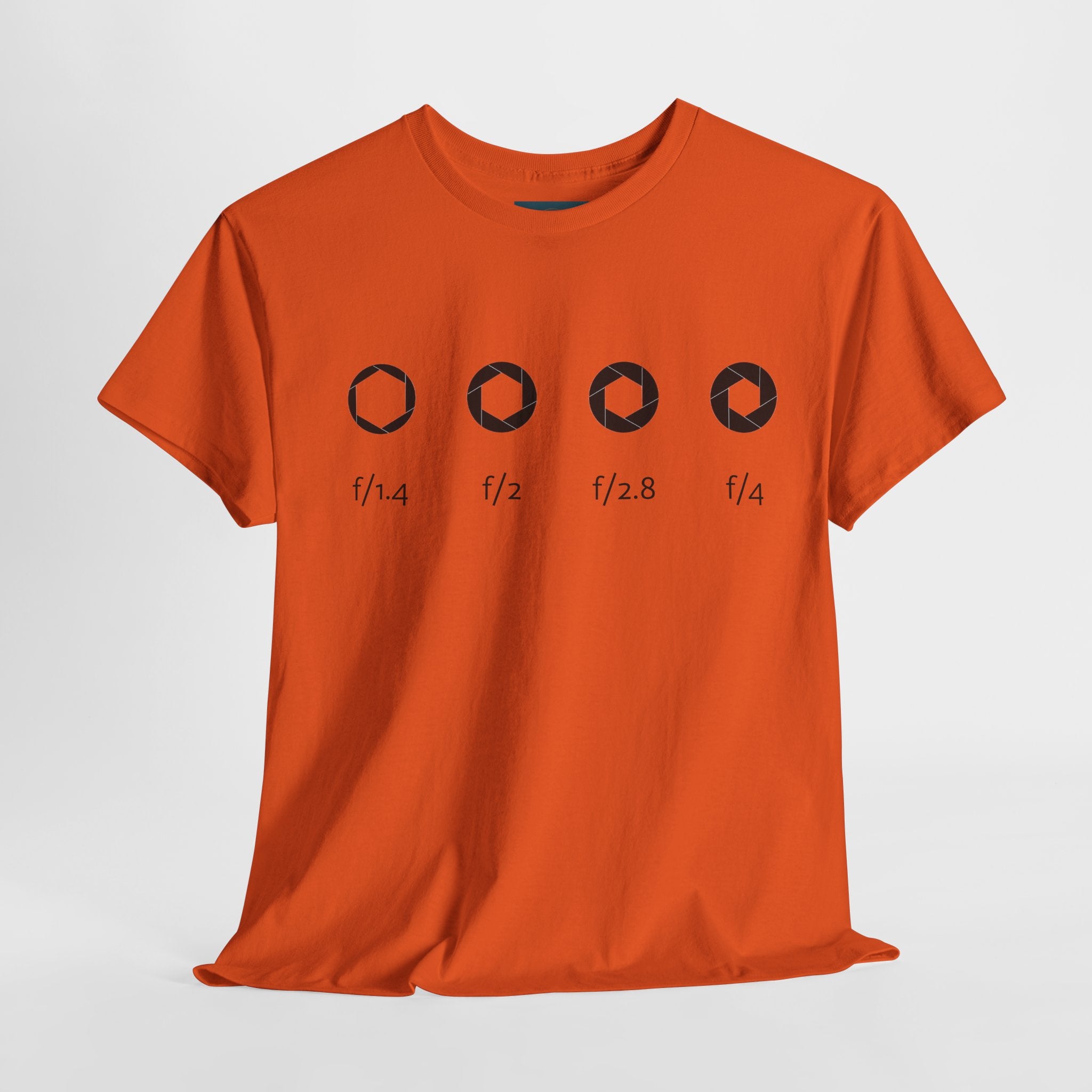 Camera Aperture Graphic Tee – Unisex Heavy Cotton Photography Shirt