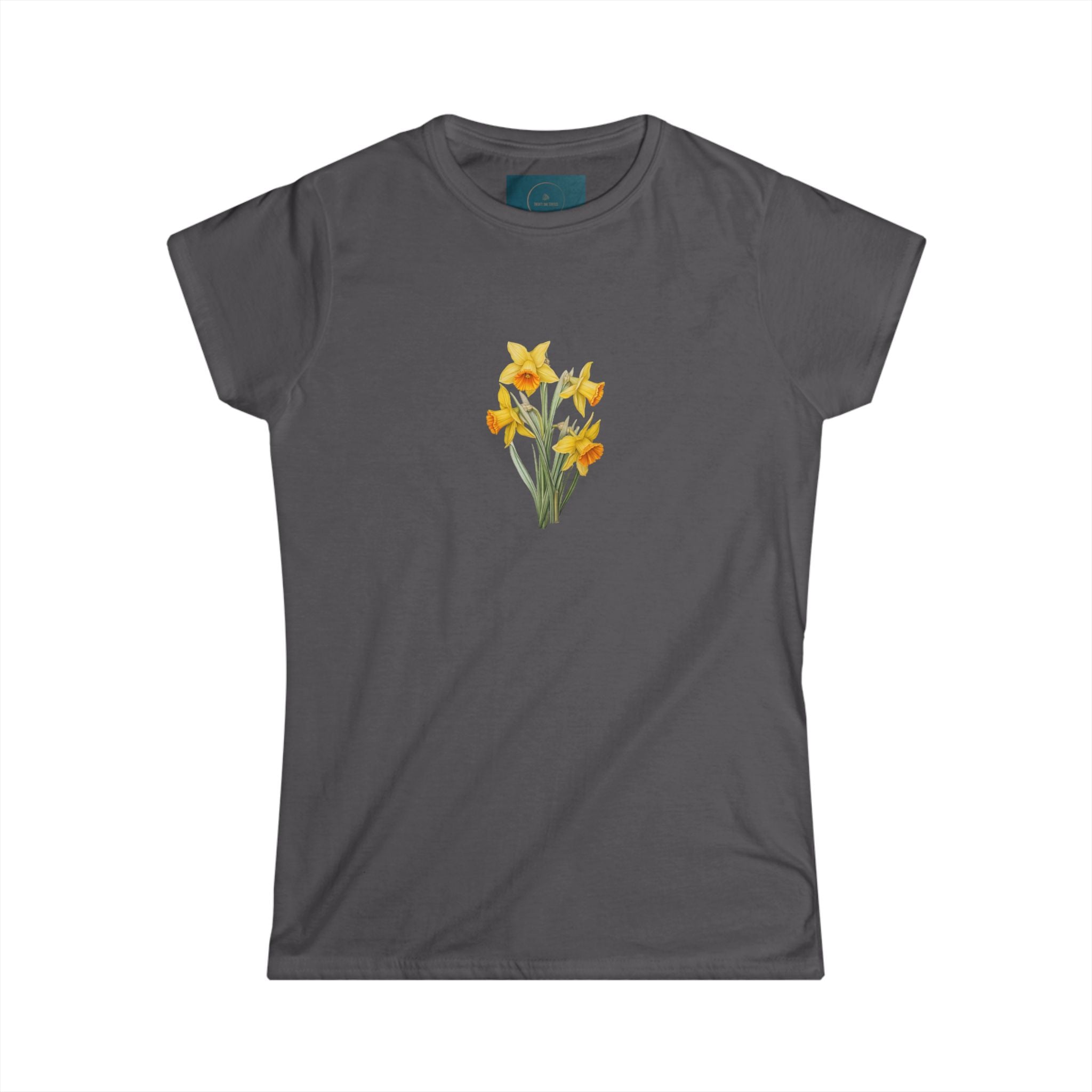 Daffodil Flower T-Shirt for Women – Cute Spring Tee, Nature Inspired Gift for Her