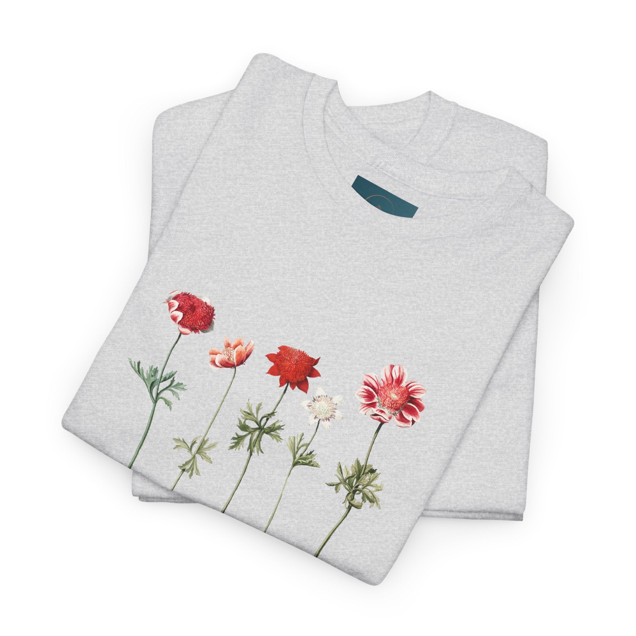 Botanical Flower T-Shirt – Unisex Cotton Tee for Nature Lovers