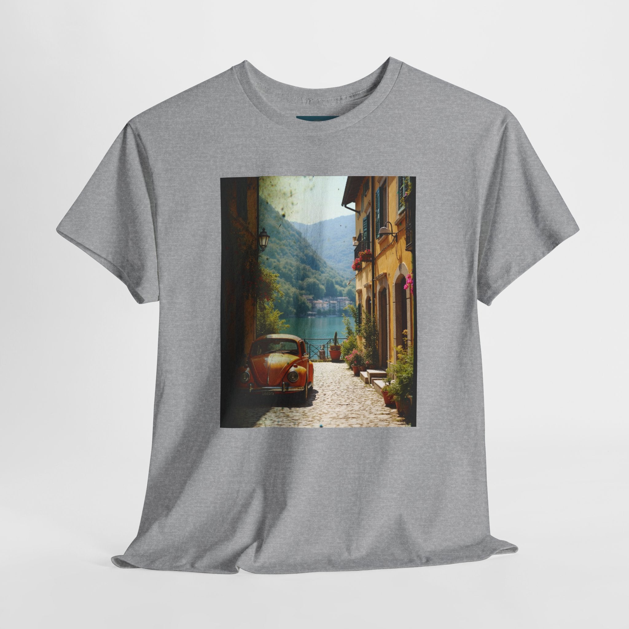 Retro VW Beetle T‑Shirt – Graphic Cotton Tee for Car Lovers