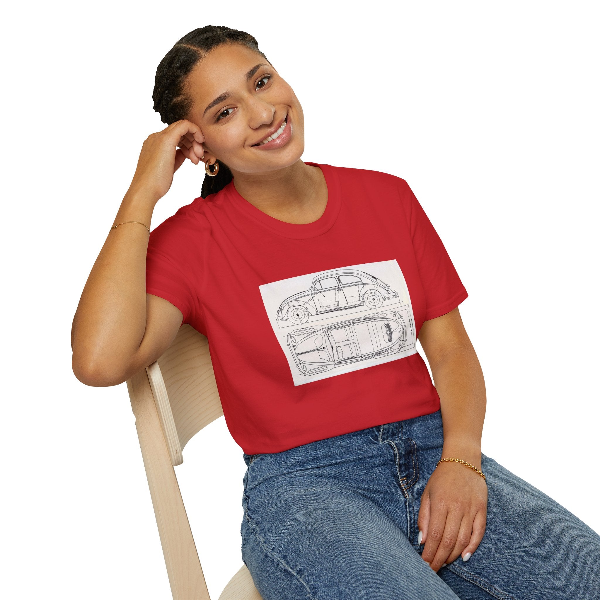 VW Beetle Retro Graphic Tee – Unisex Car Enthusiast T‑Shirt