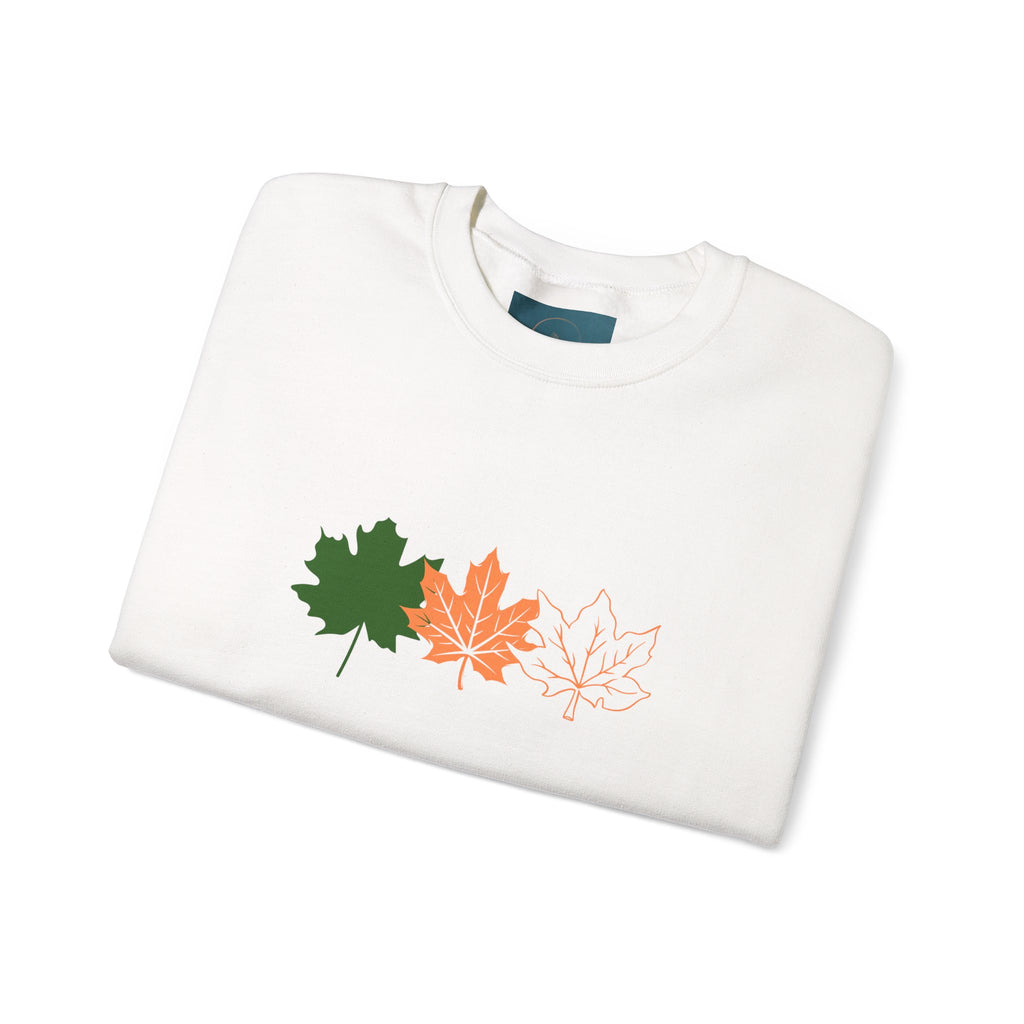 Autumn Leaves Crewneck Sweatshirt – Cozy Fall Sweatshirt for Men & Women | Perfect Gift for Nature Lovers