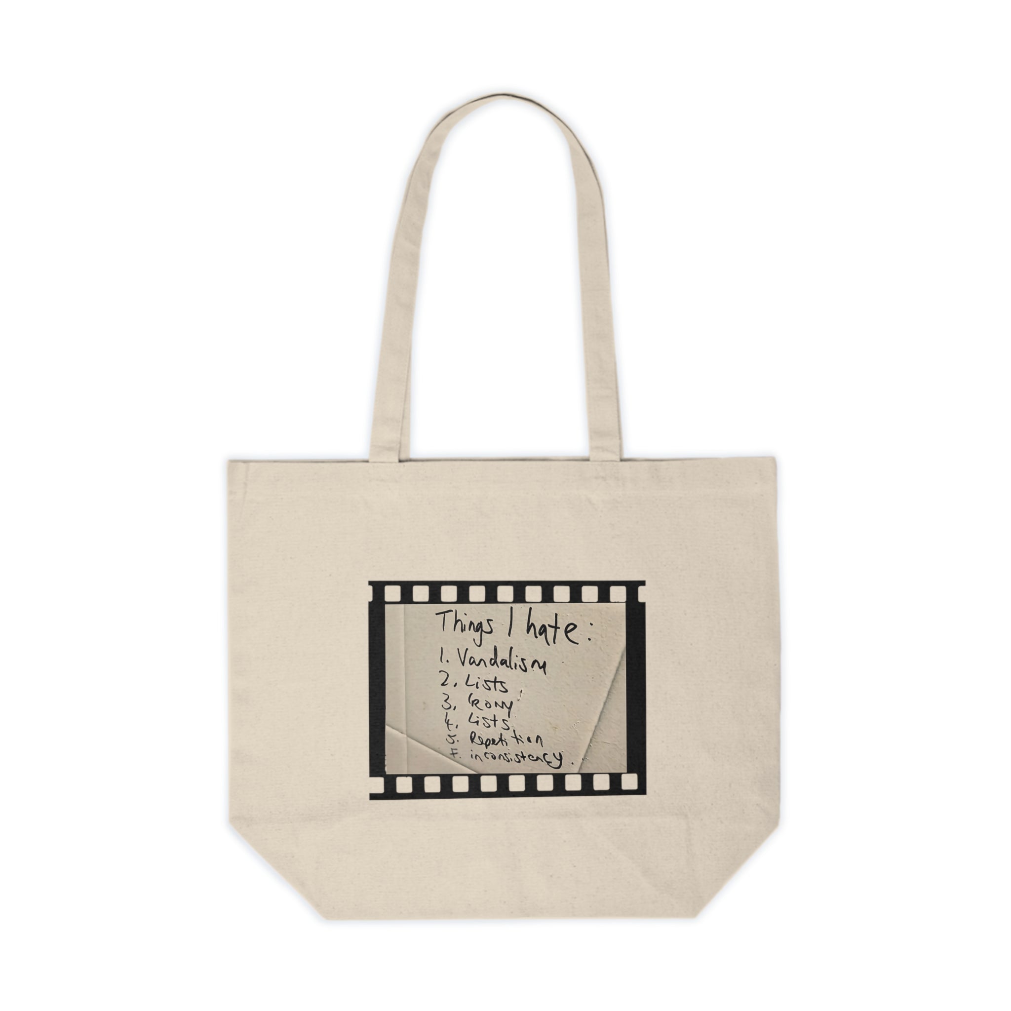 'Things I Hate' Tote – Reusable Canvas Grocery Bag