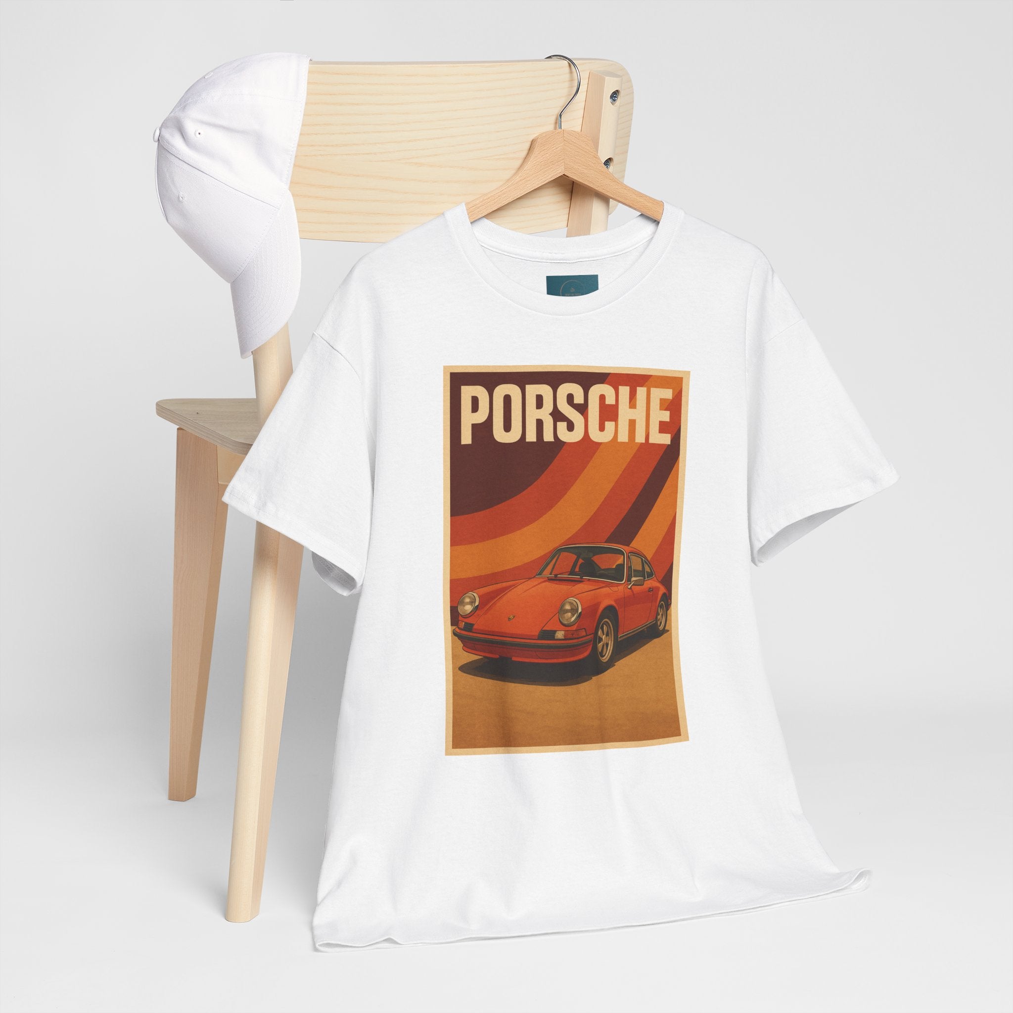 1970s style Porsche 911 T‑Shirt – Unisex Cotton Tee for Car Enthusiasts