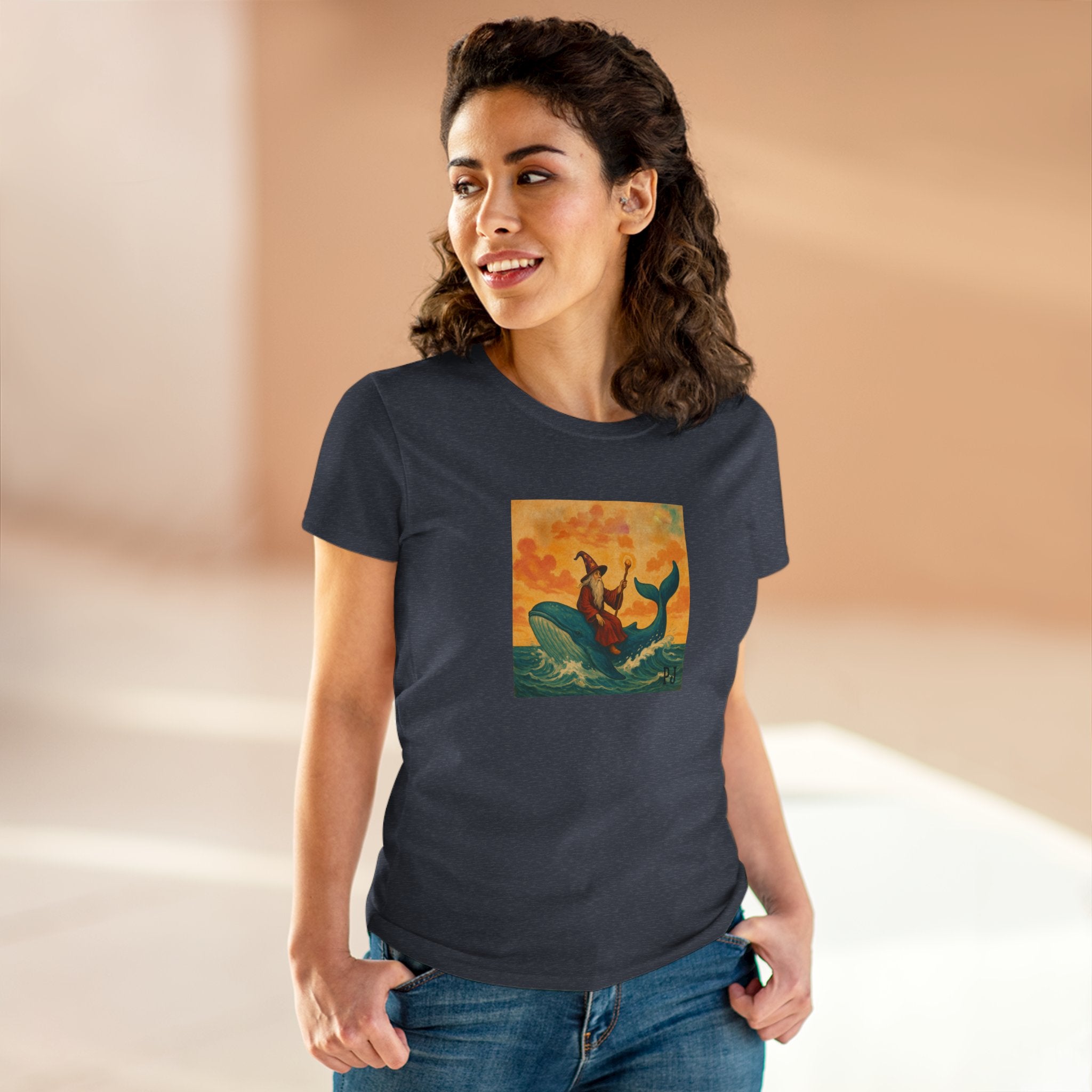 Wizard on a Whale Graphic Tee – maybe the PJ Yellow Ledbetter Fan Club T-Shirt