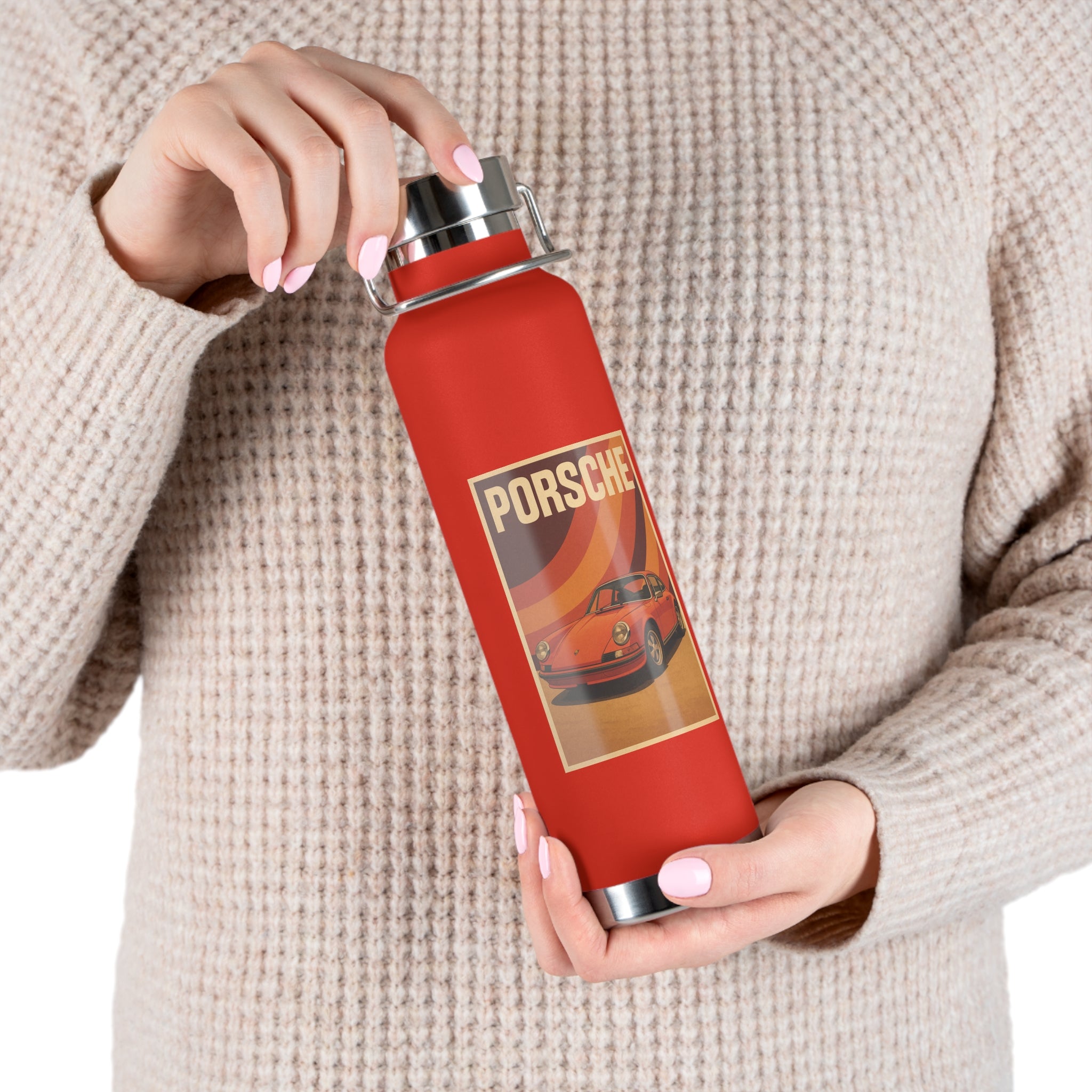 22 oz Copper-Insulated Porsche 911 Water Bottle – Vacuum Steel