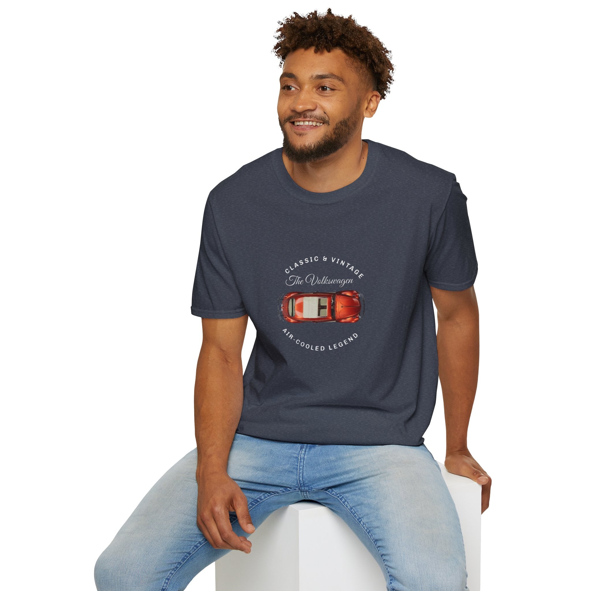 VW Beetle Graphic Tee – Softstyle Unisex T-Shirt, Car Enthusiast Gift, Casual Automotive Apparel