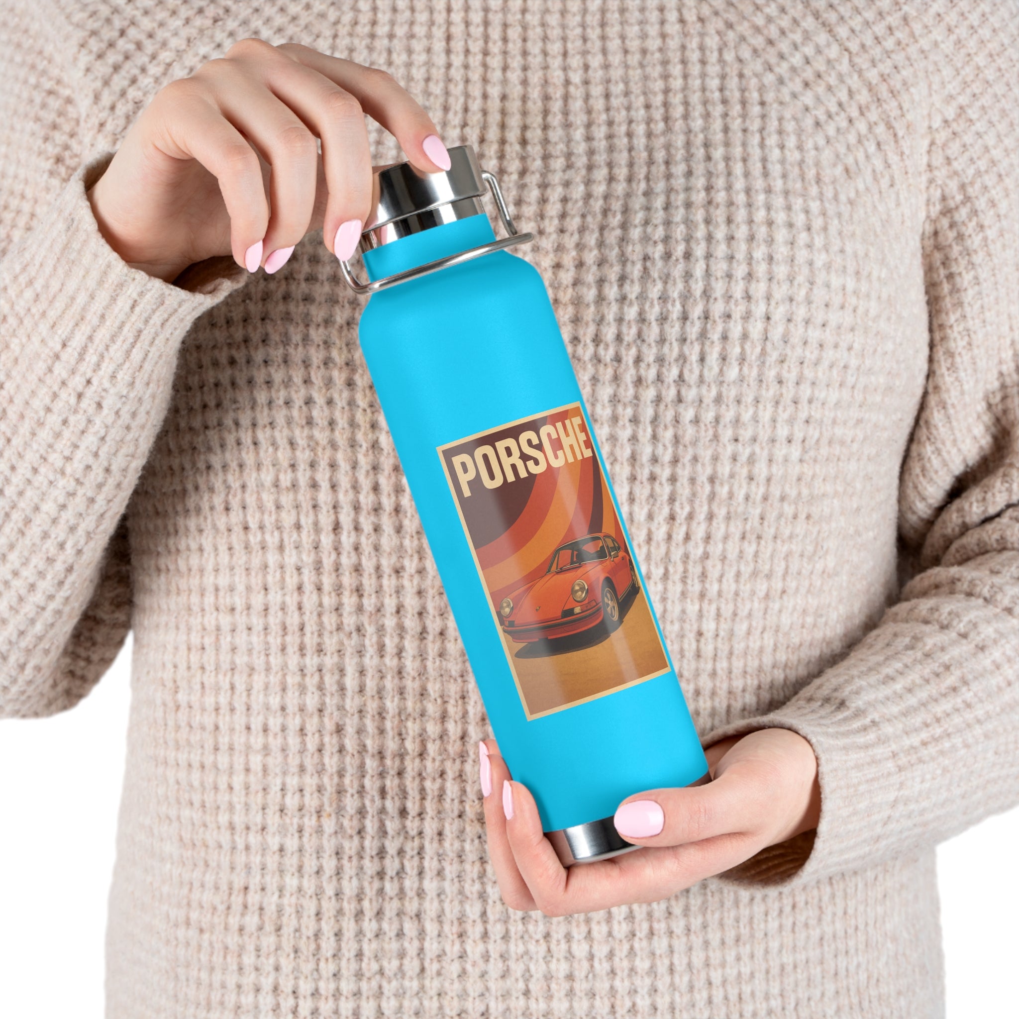 22 oz Copper-Insulated Porsche 911 Water Bottle – Vacuum Steel