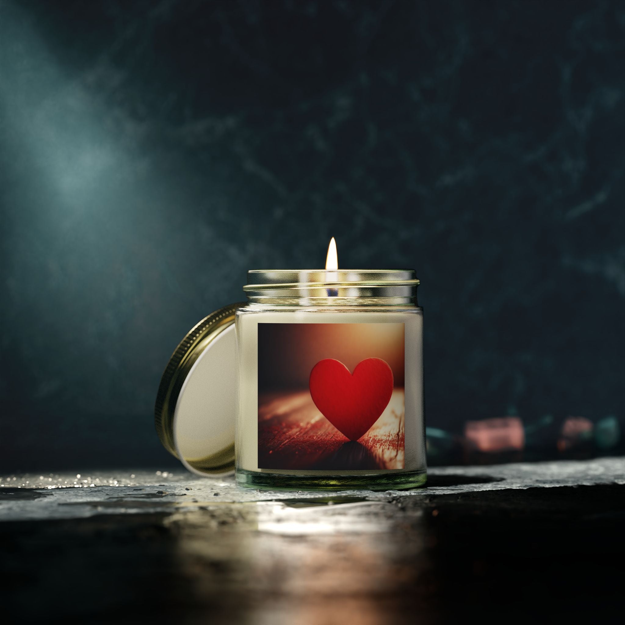 Heartfelt Scented Candles – Coconut & Apricot Wax Romantic Gifts & Home Decor
