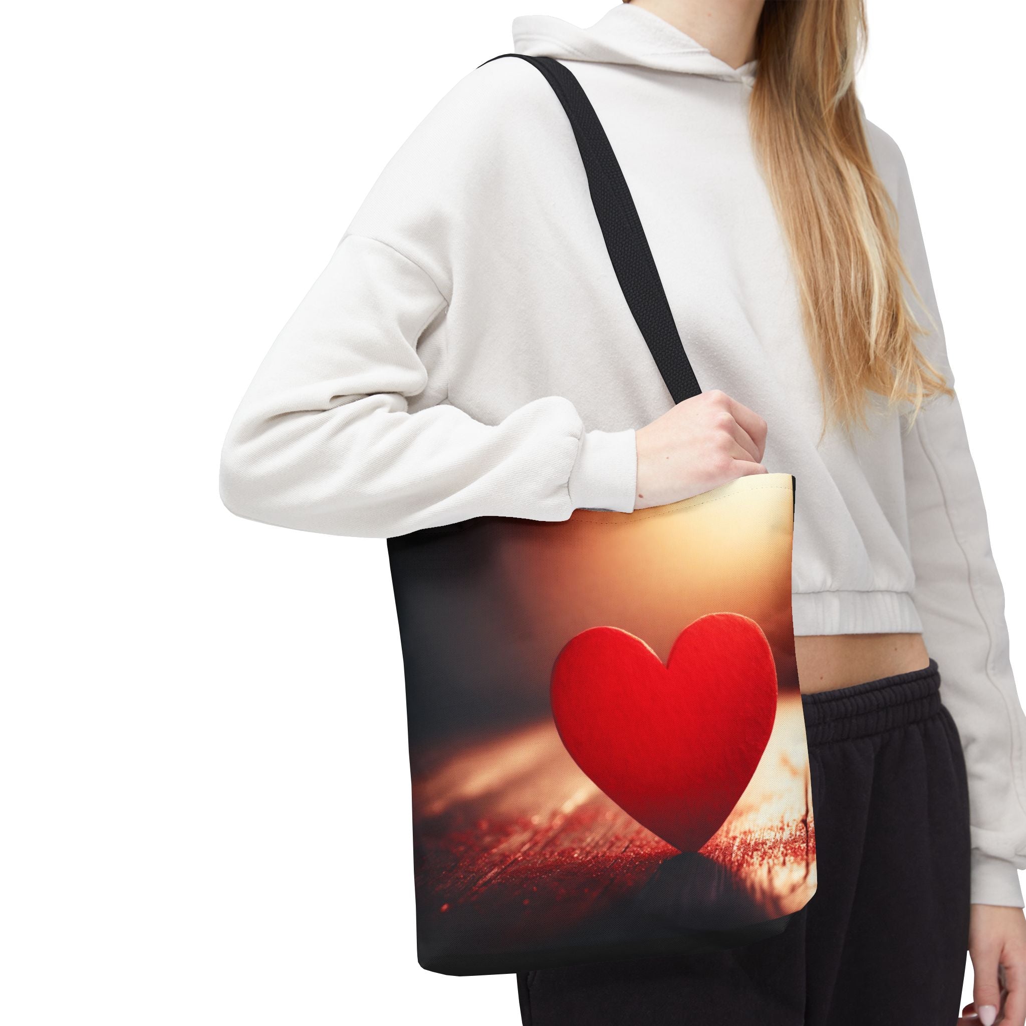 Love Heart Design Tote Bag – Stylish & Adorable Everyday Bag