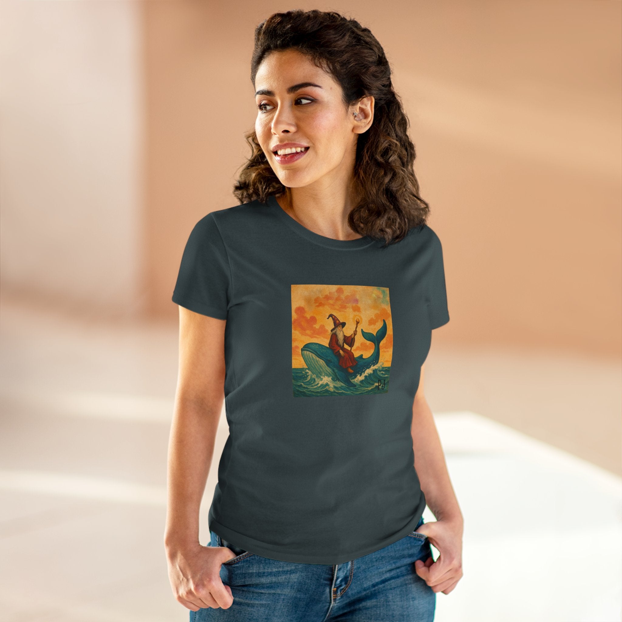 Wizard on a Whale Graphic Tee – maybe the PJ Yellow Ledbetter Fan Club T-Shirt