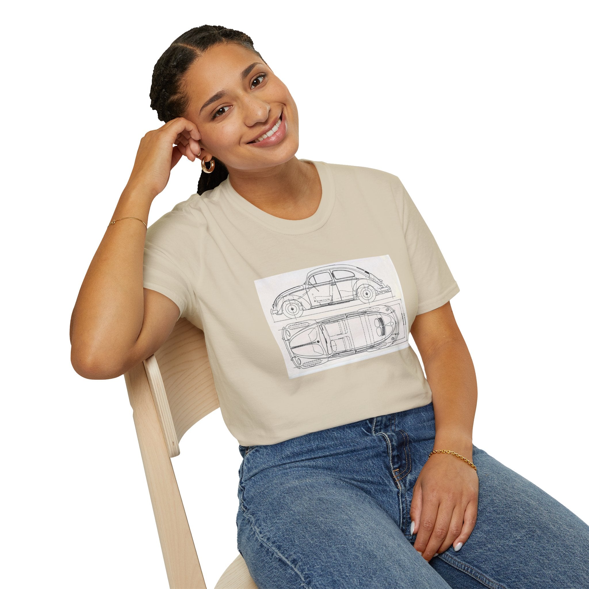 VW Beetle Retro Graphic Tee – Unisex Car Enthusiast T‑Shirt