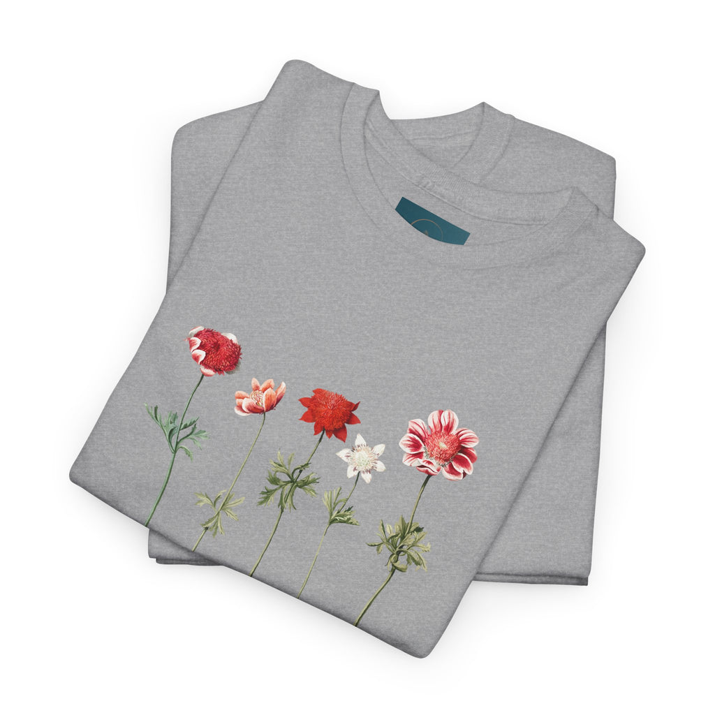 Botanical Flower T-Shirt – Unisex Cotton Tee for Nature Lovers
