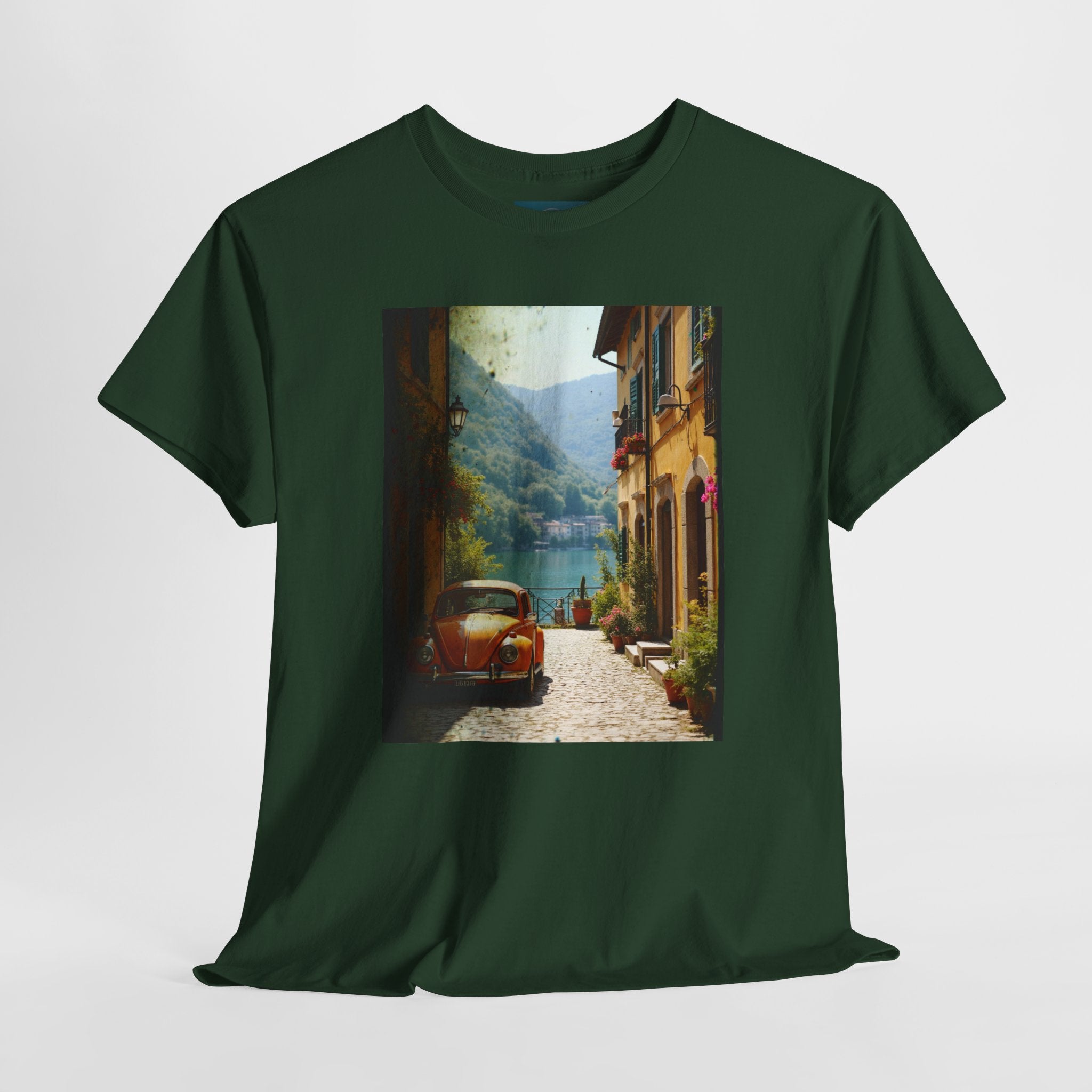 Retro VW Beetle T‑Shirt – Graphic Cotton Tee for Car Lovers