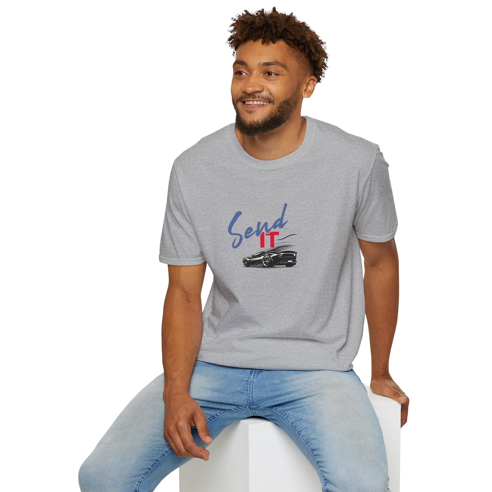 "Send It" Graphic sports car Tee – Car Culture Graphic Shirt, Unisex Fit